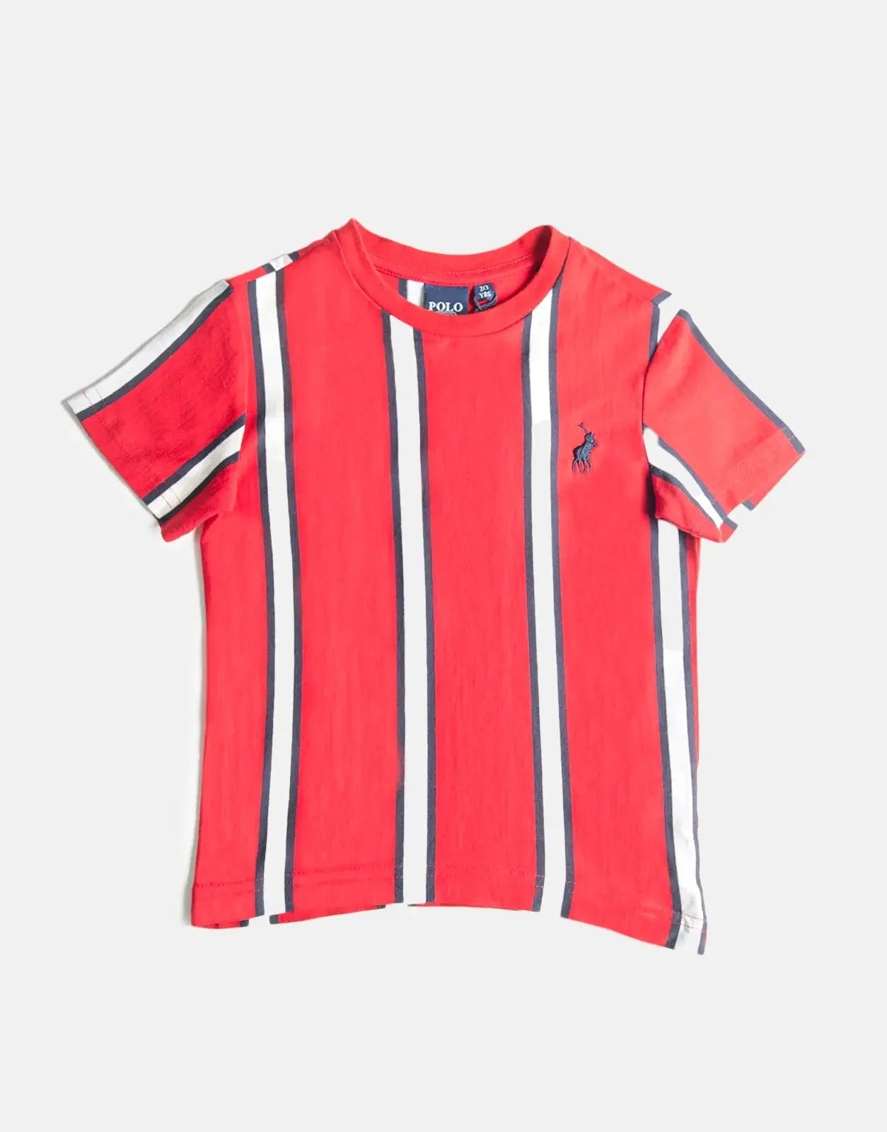 Polo Boys Blake Striped Samba Red T-Shirt - Subwear