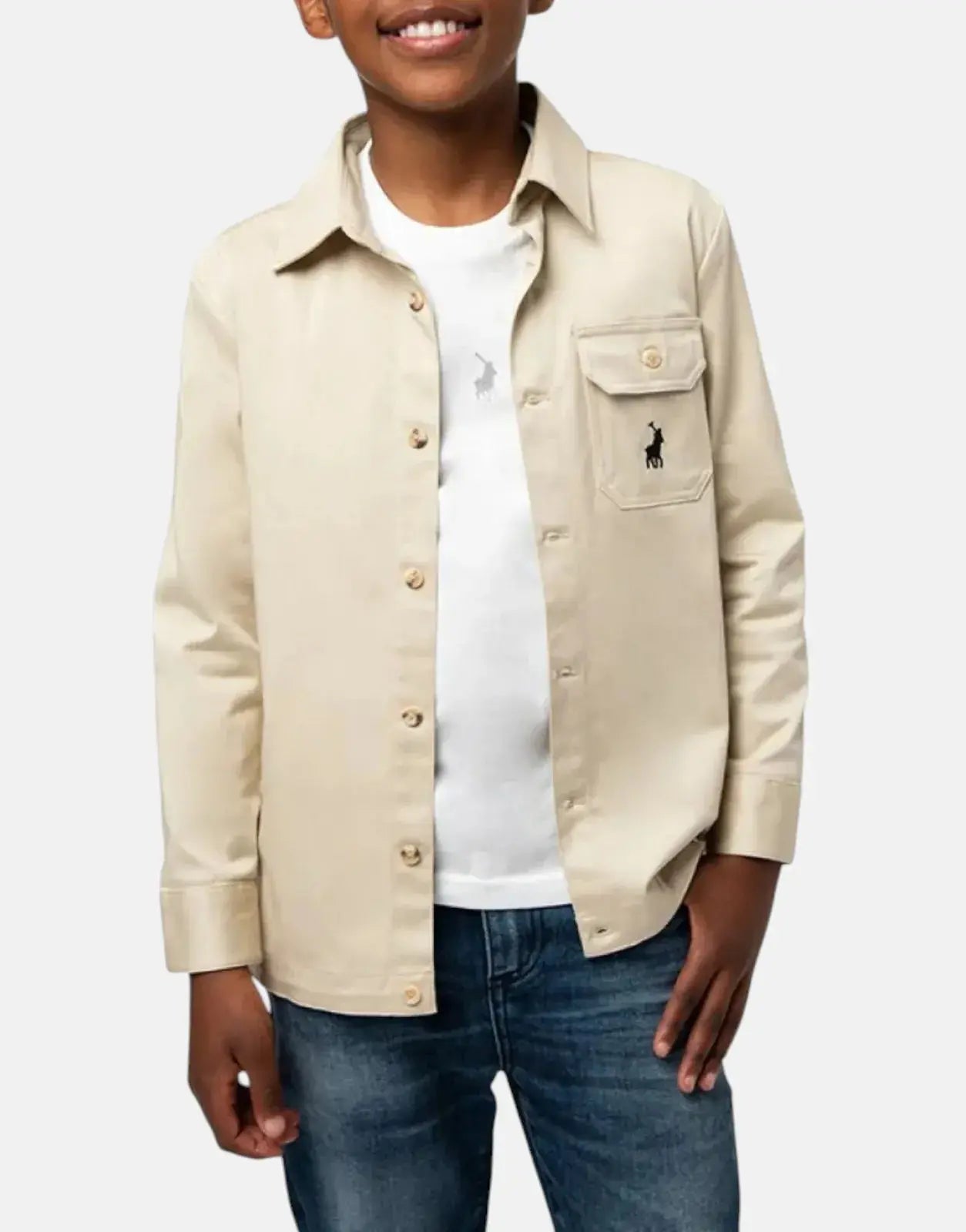 Polo Boys Dumisani Twill Sand Shacket - Subwear