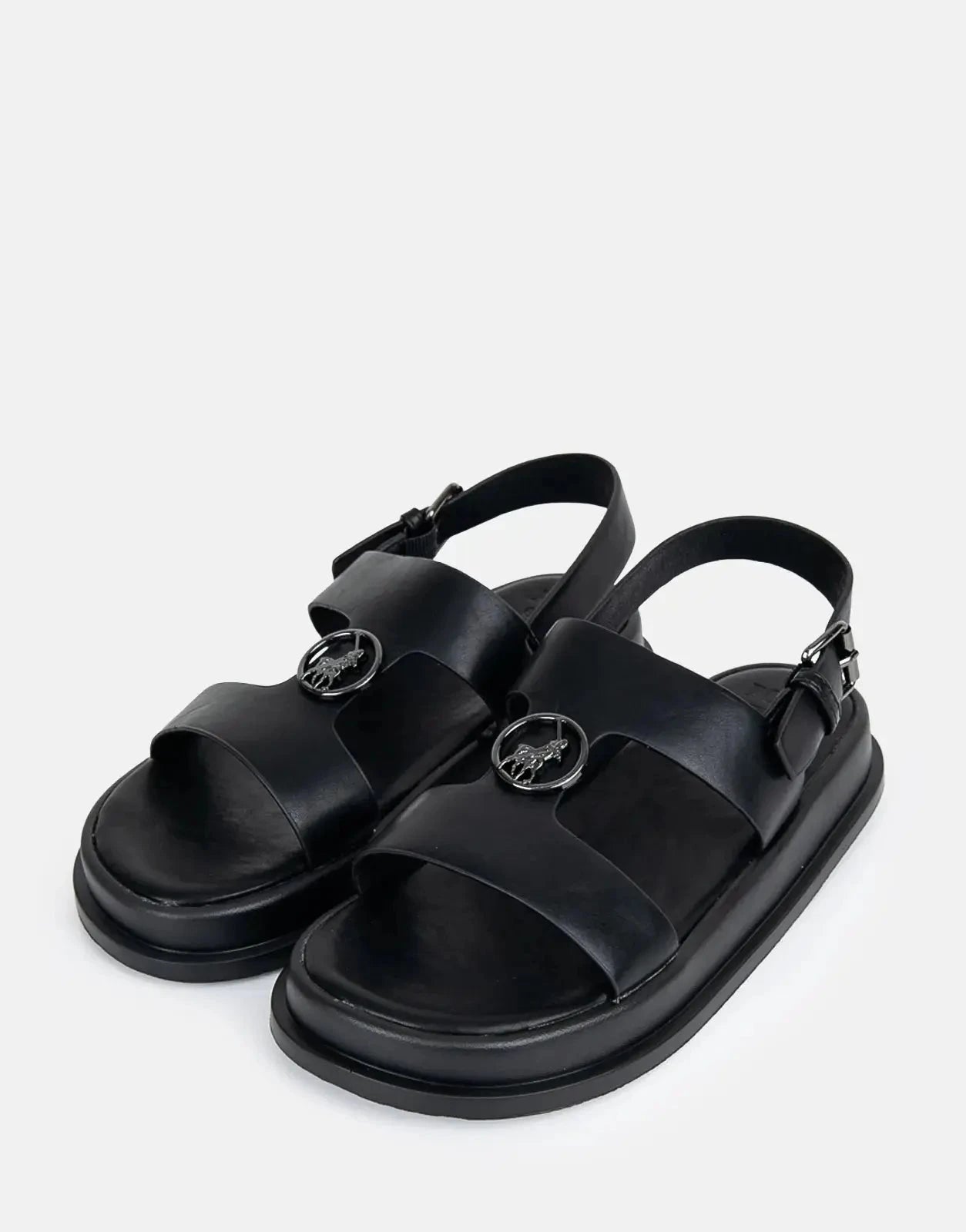 Polo Girls Moulded Trim Black Kids Sandal - Subwear
