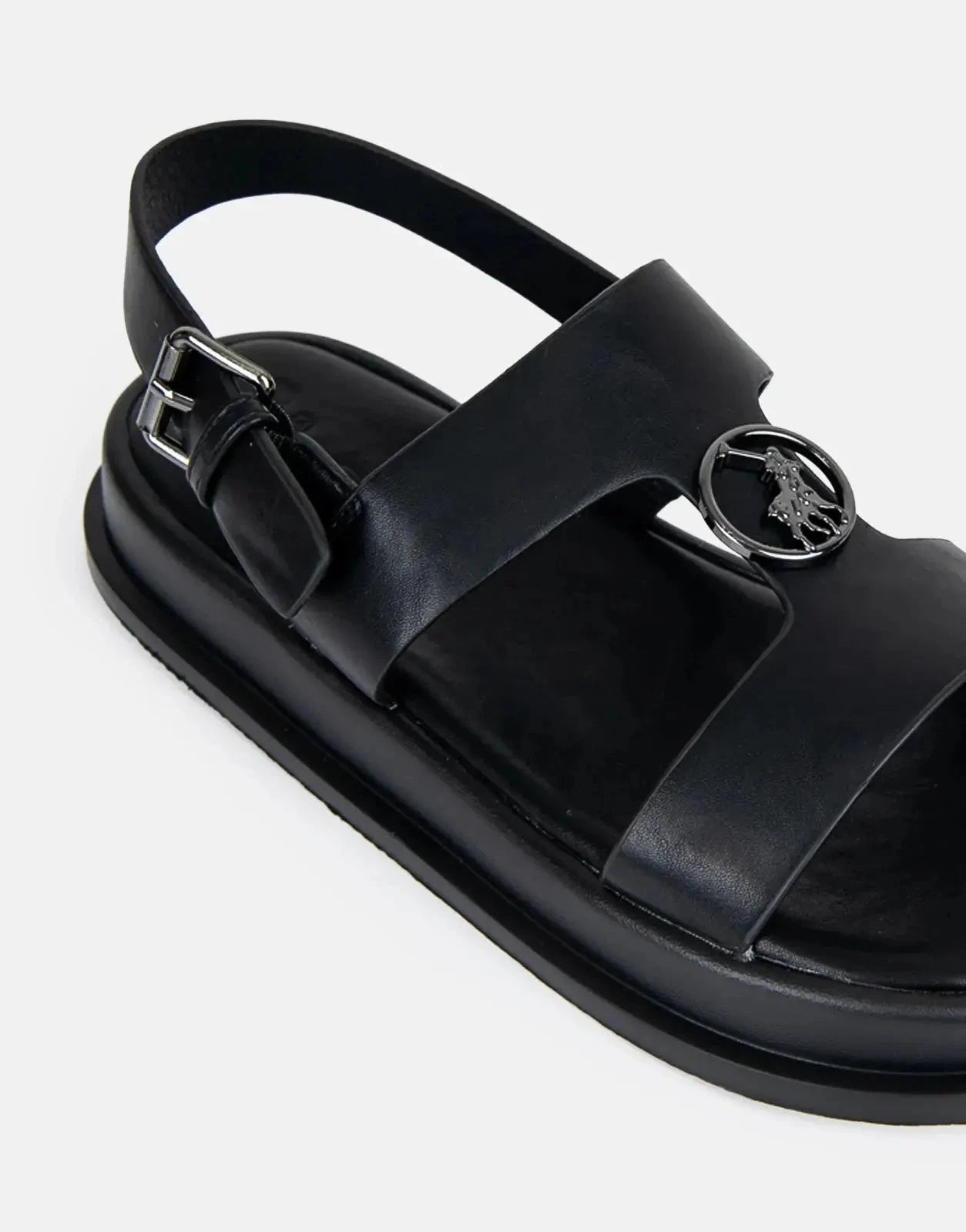 Polo Girls Moulded Trim Black Kids Sandal - Subwear