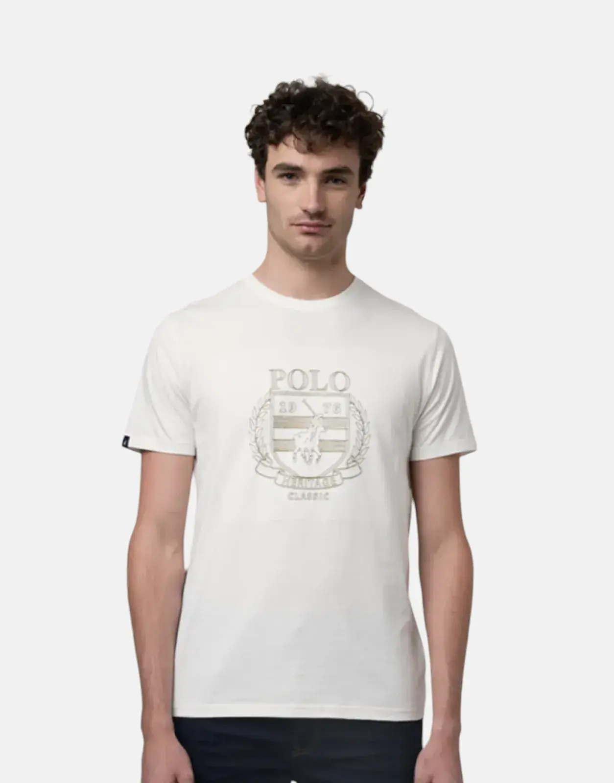 Polo Crest Embroidered White T-Shirt - Subwear