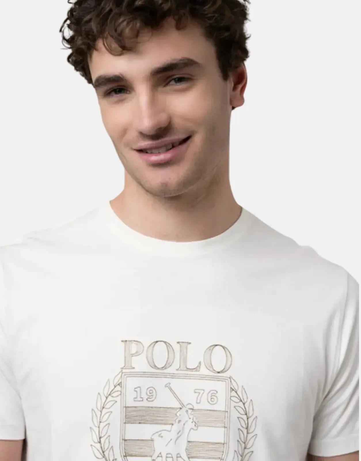 Polo Crest Embroidered White T-Shirt - Subwear