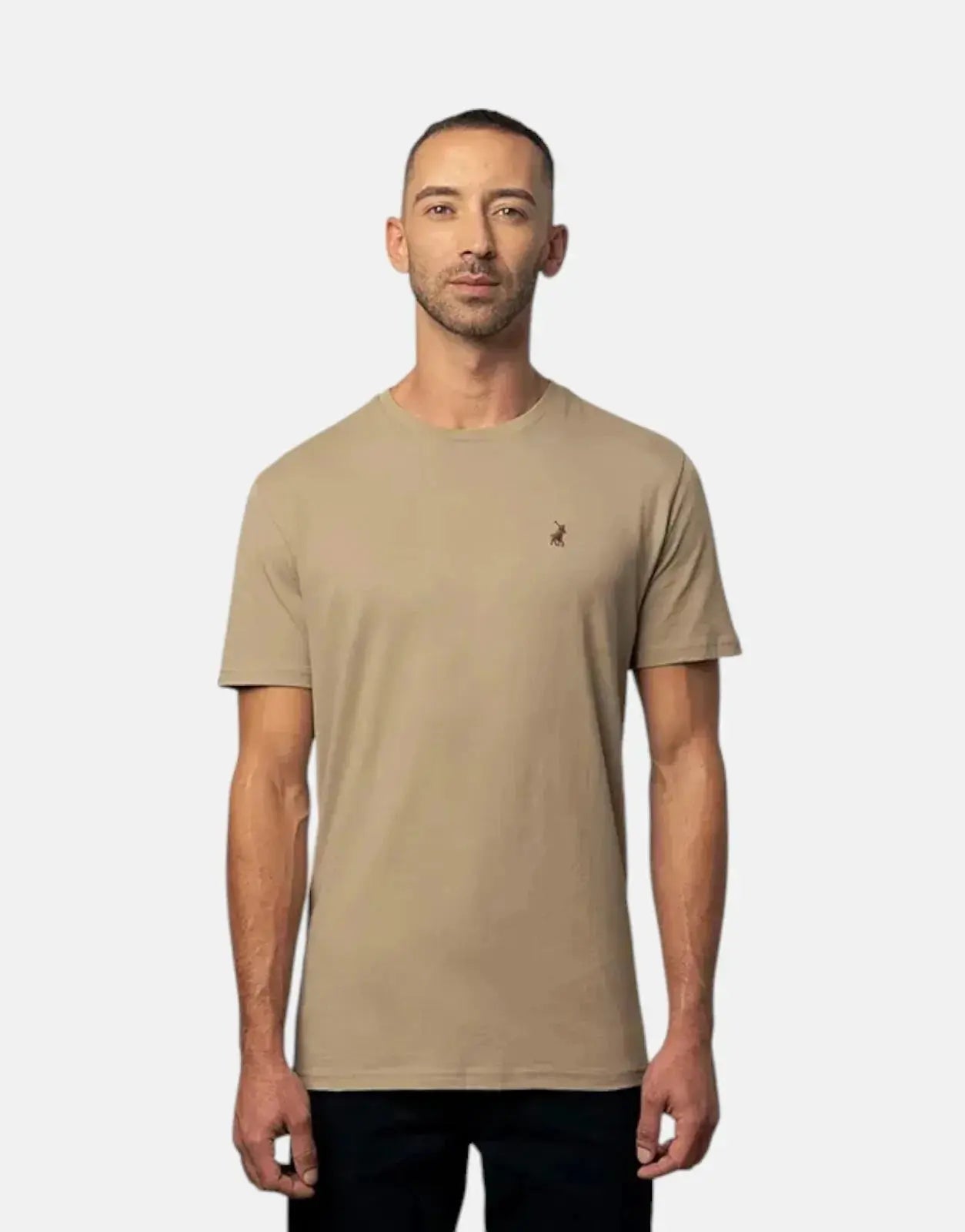 Polo Essential Crew Neck Taupe T-Shirt - Subwear