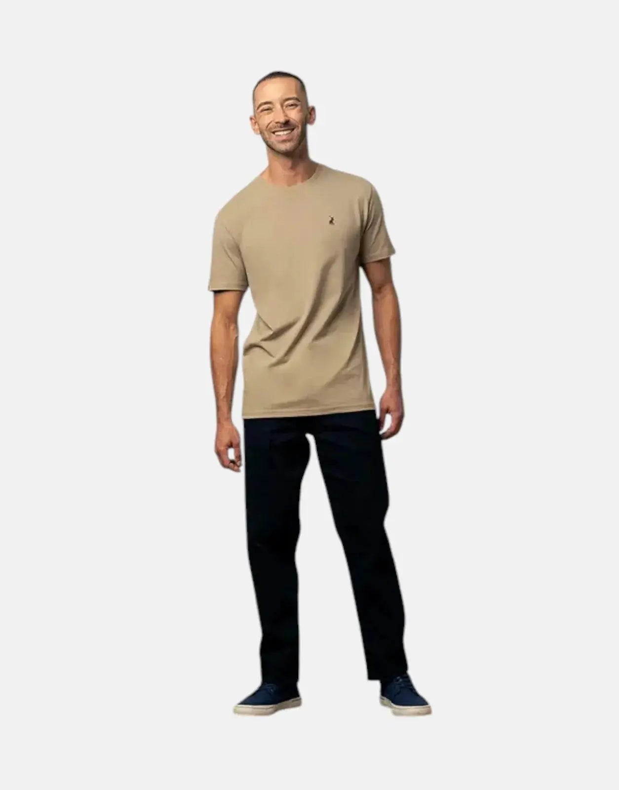 Polo Essential Crew Neck Taupe T-Shirt - Subwear