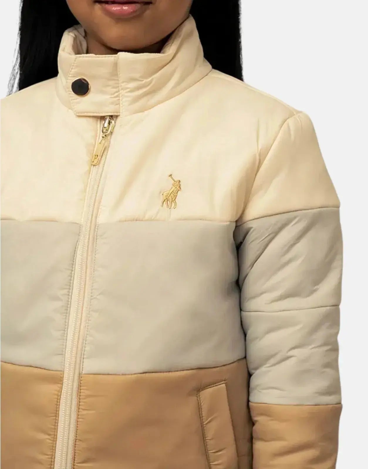 Polo Girls Bailey Colour Block Stone Puffer Jacket - Subwear