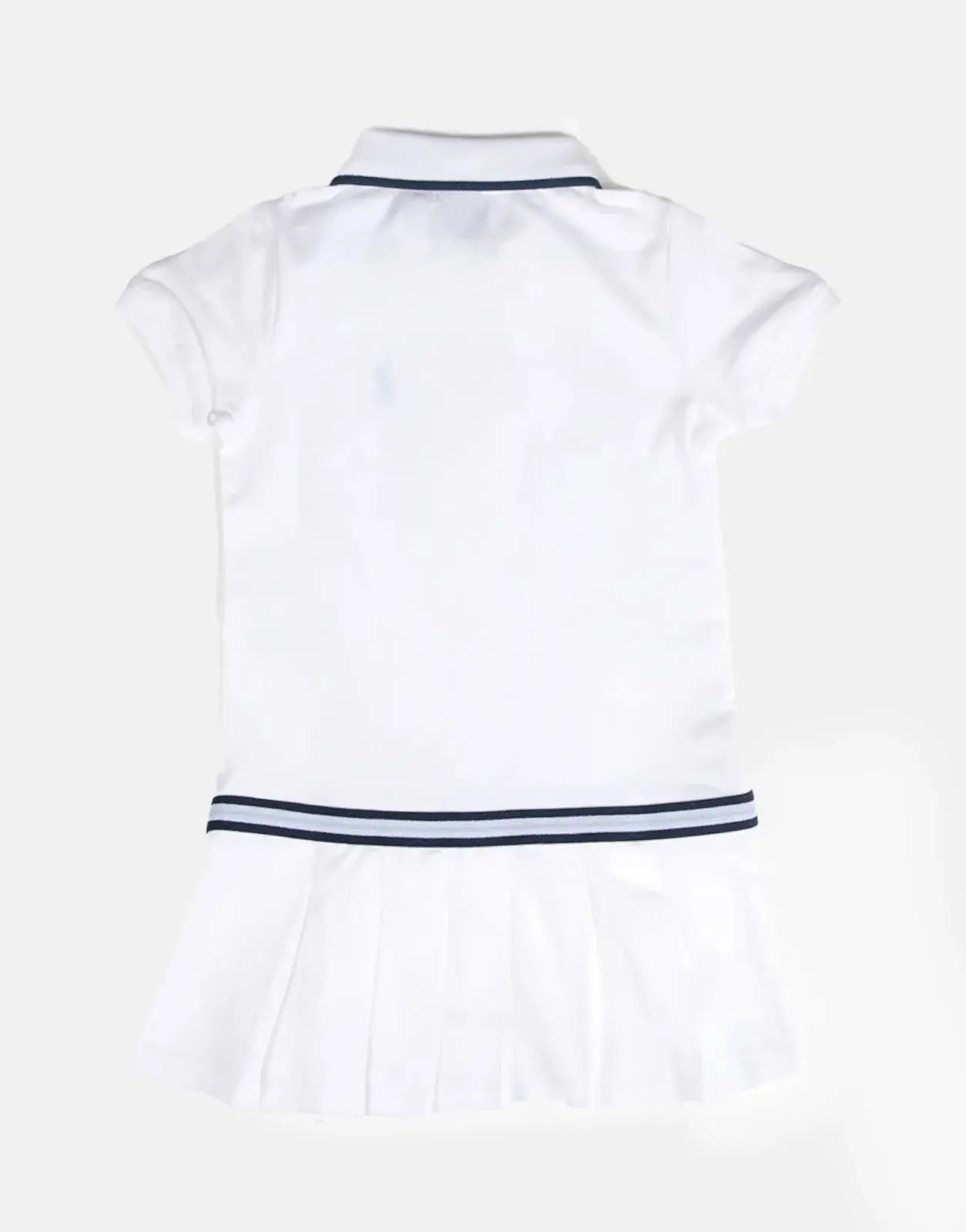 Polo Girls Cally Pleated White Skirt Kids Dress - Subwear