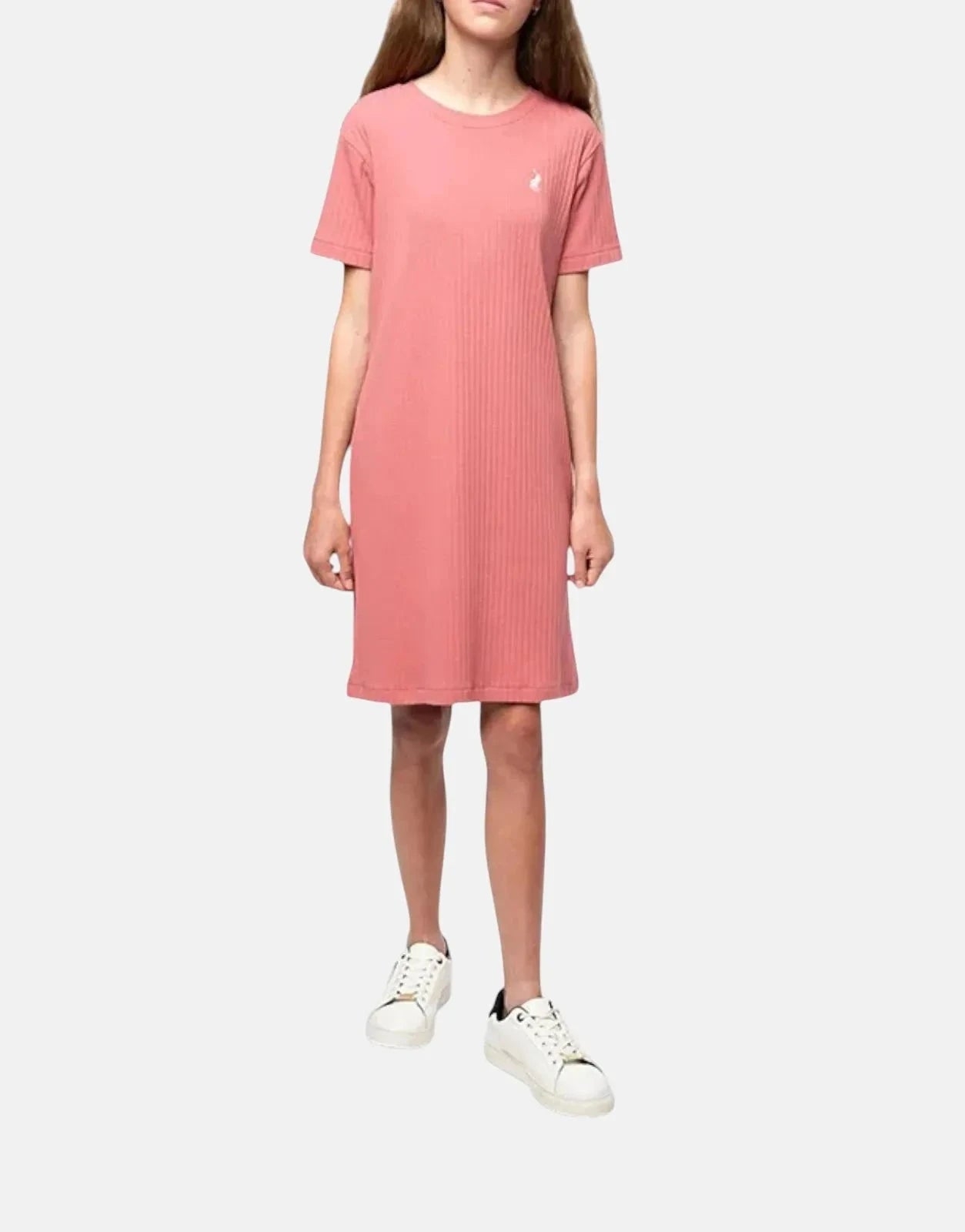 Polo Girls Gianna Rib Coral Dress - Subwear
