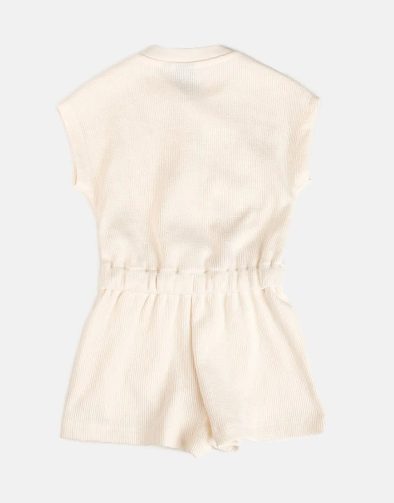 Polo Girls Gina Textured Off White Jumpsuit - Subwear
