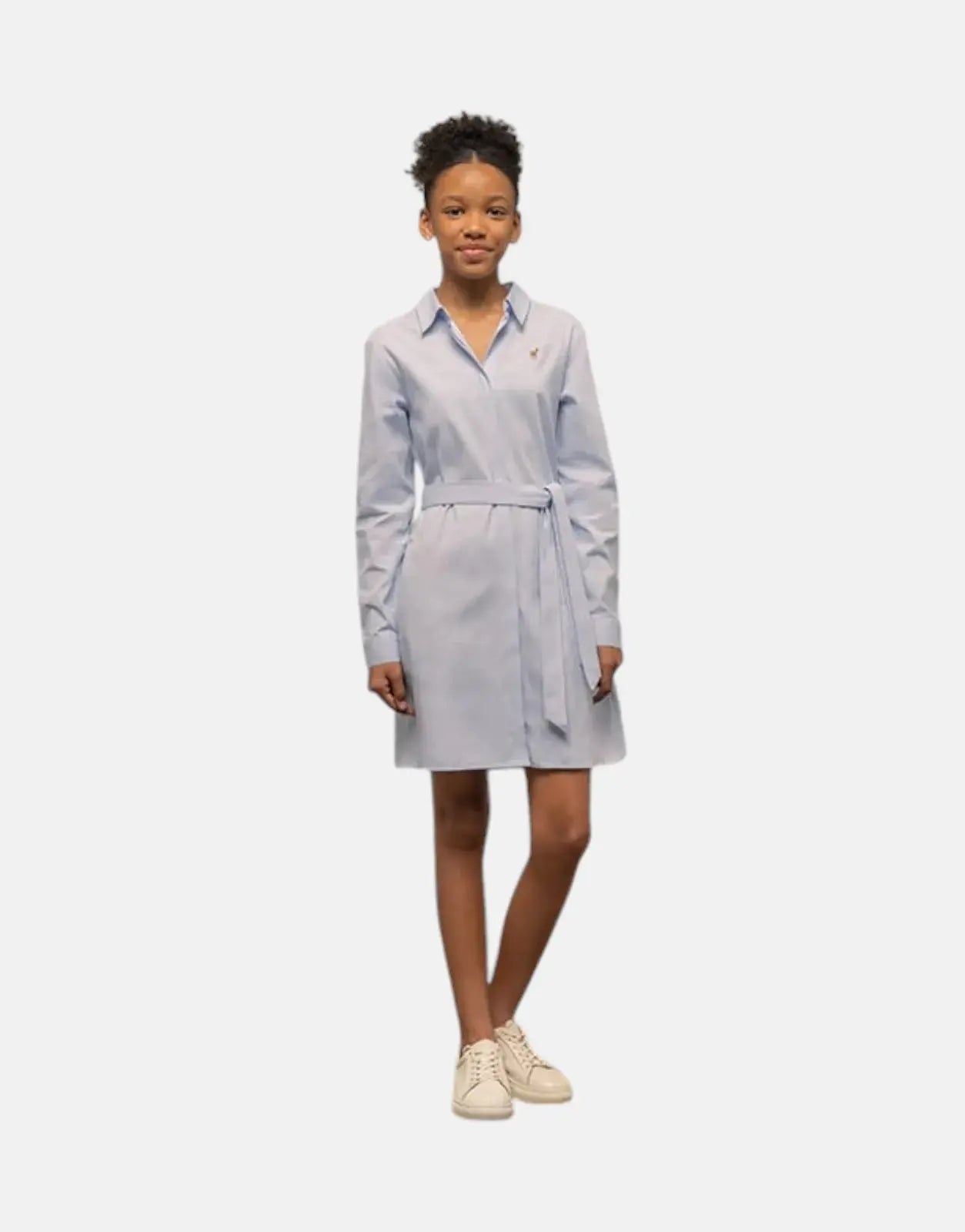 Polo Girls Harper Shirt Dress Ice Blue - Subwear