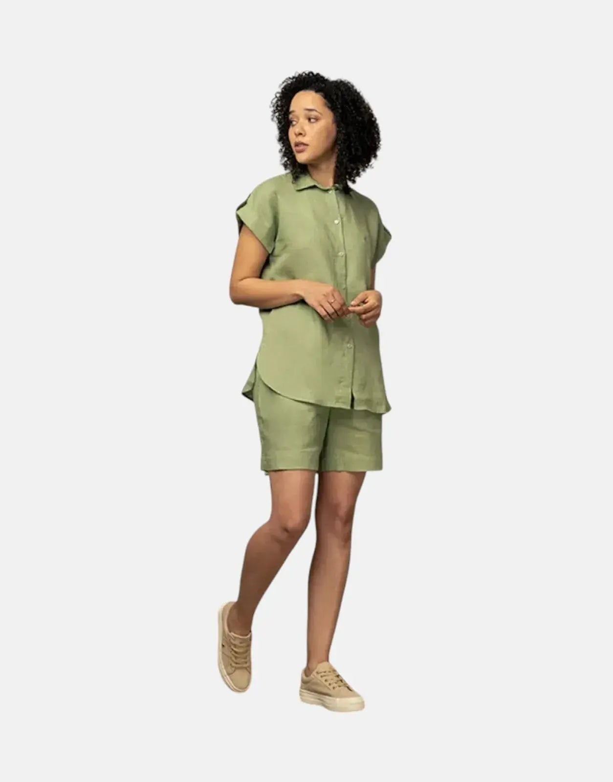 Polo Jenny Linen Mint Shorts - Subwear