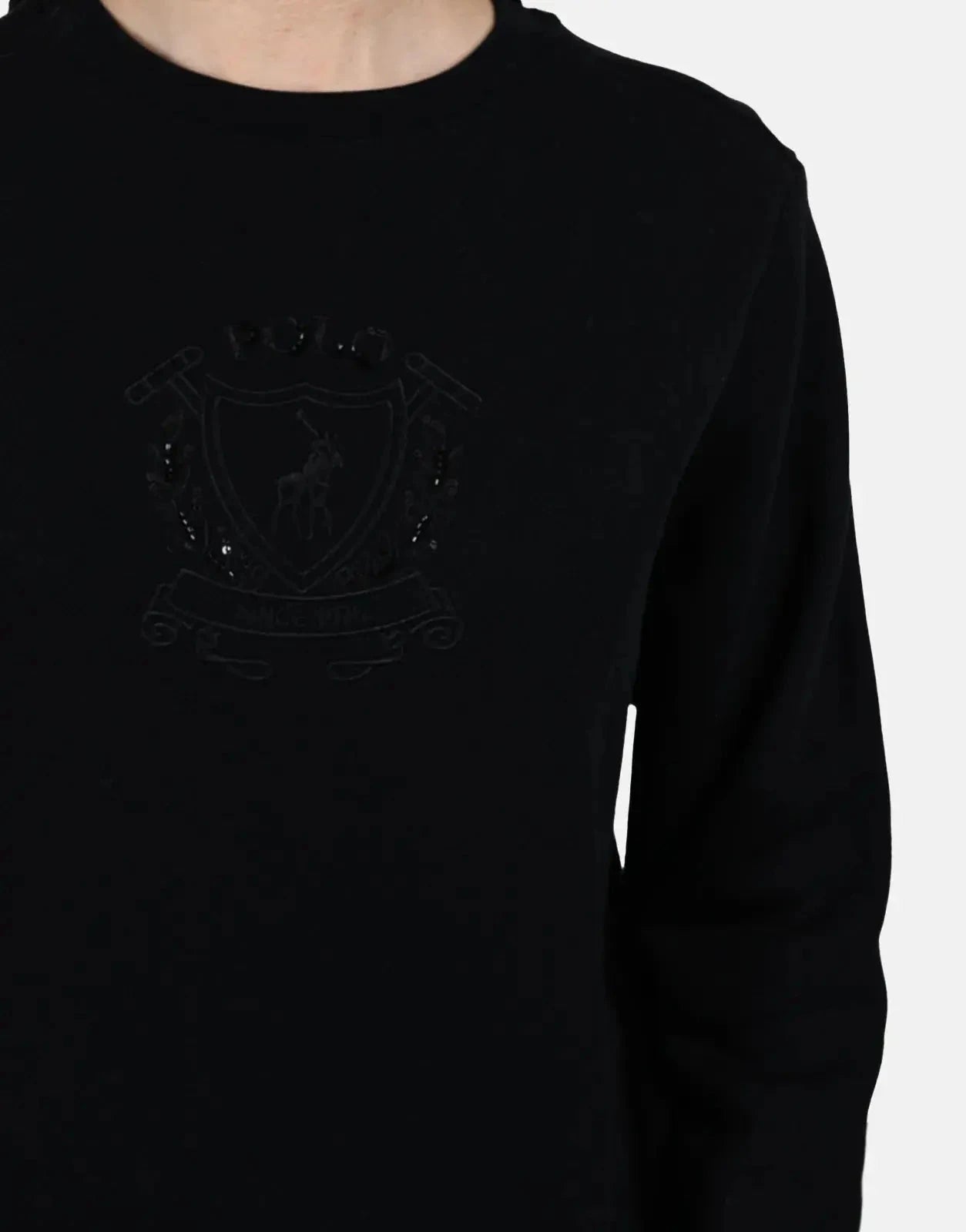 Polo Madison Embellished Black Sweatshirt - Subwear