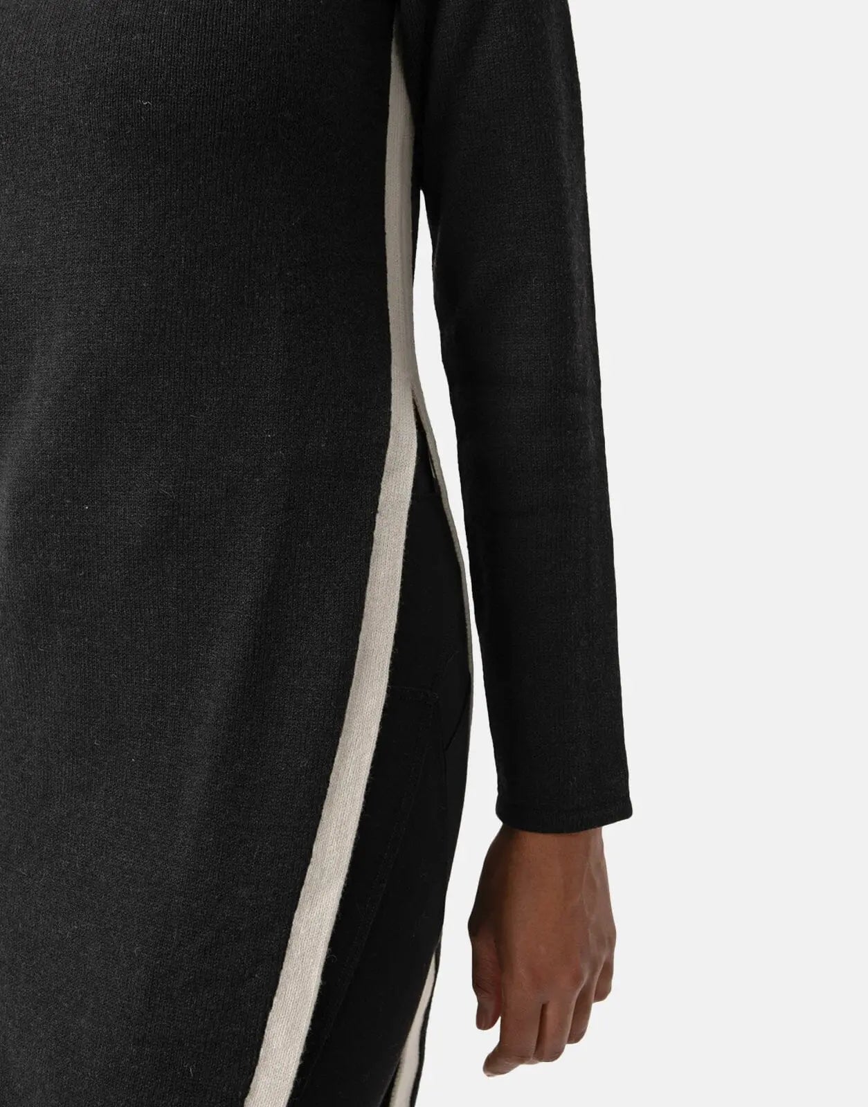Polo Maya LS Black Knit Long Top - Subwear