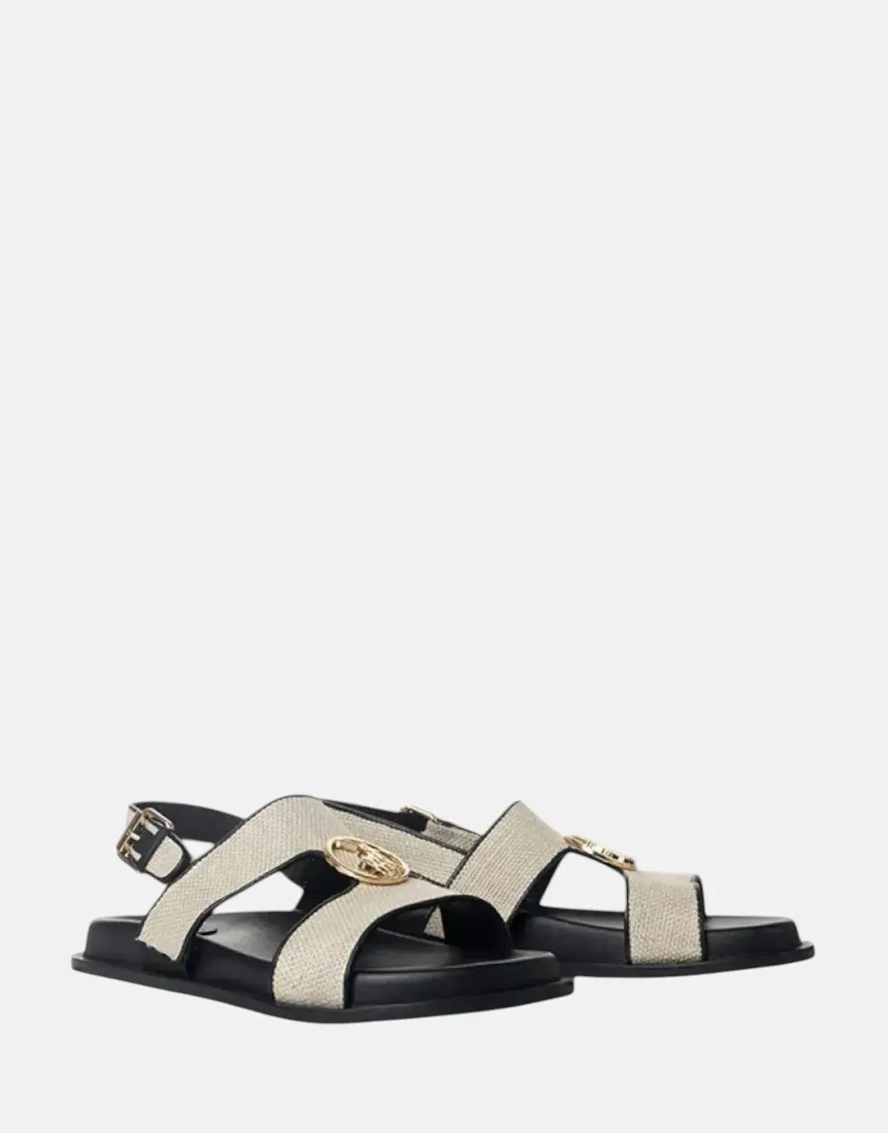Polo Moulded Trim Leather Sandal - Off White - Subwear