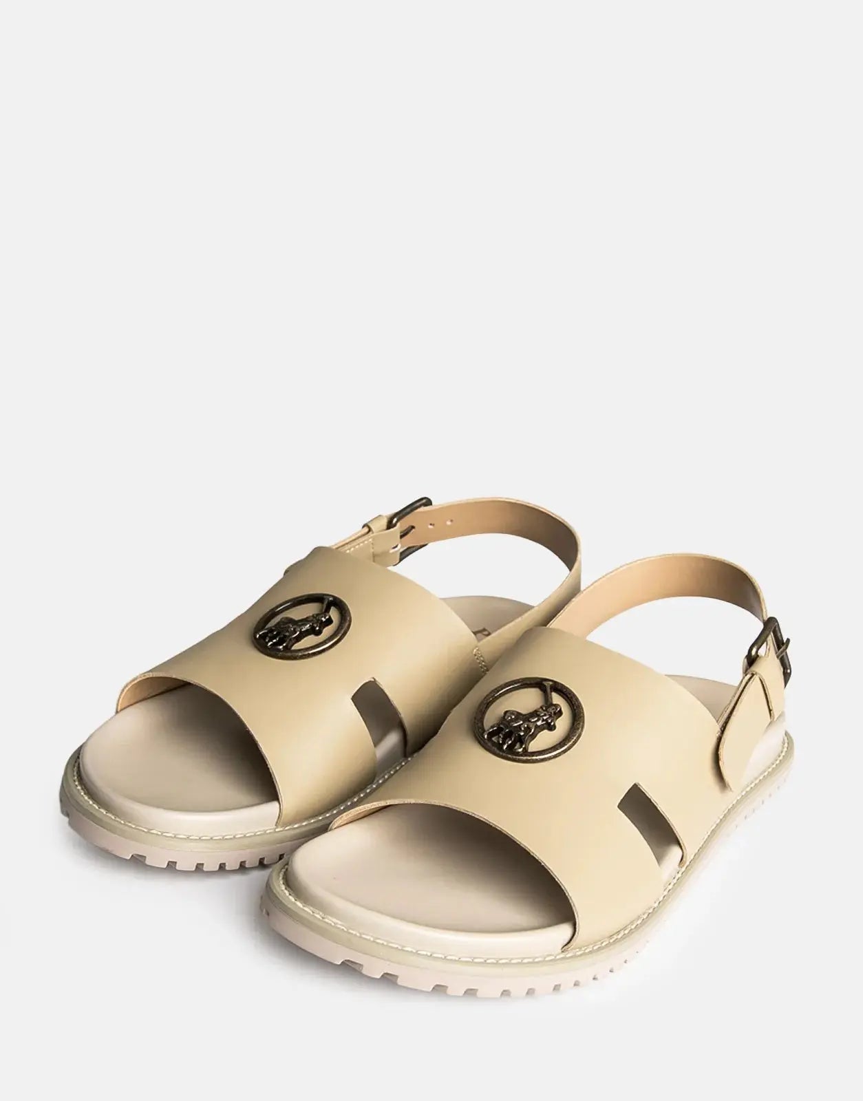 Polo Moulded Trim Taupe Mens Sandals Polo