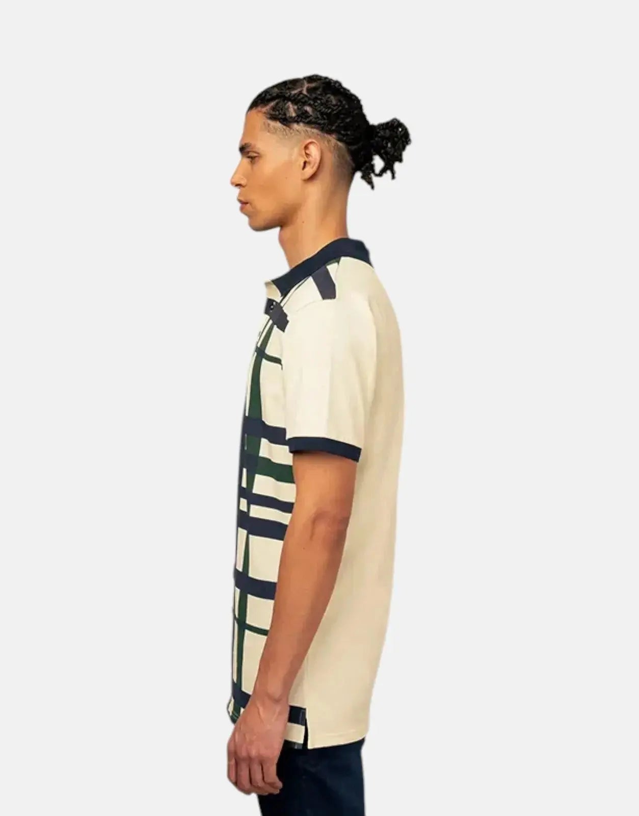 Polo Printed Check White Golfer - Subwear