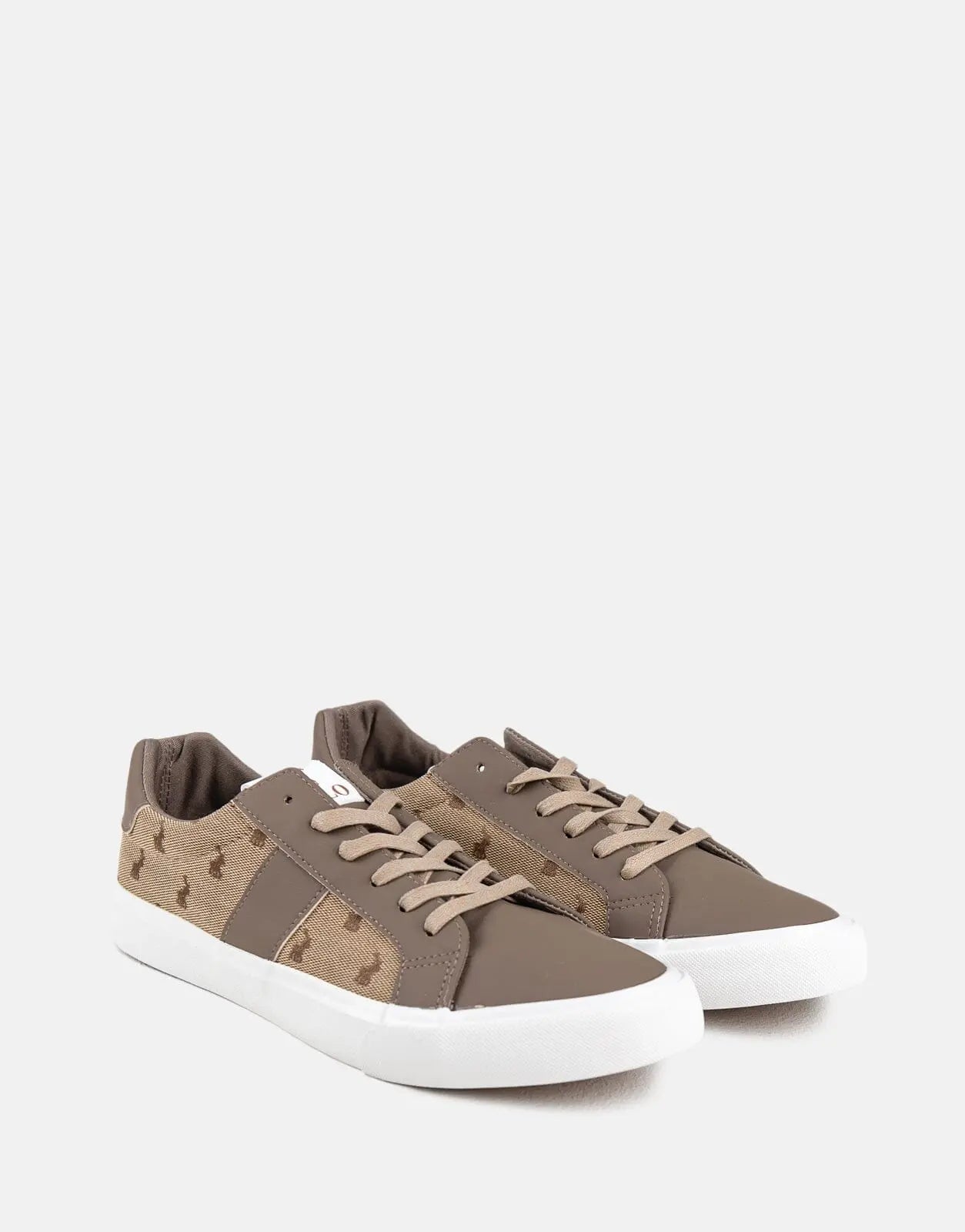 Polo Side Flash Monogram Brown Sneaker - Subwear