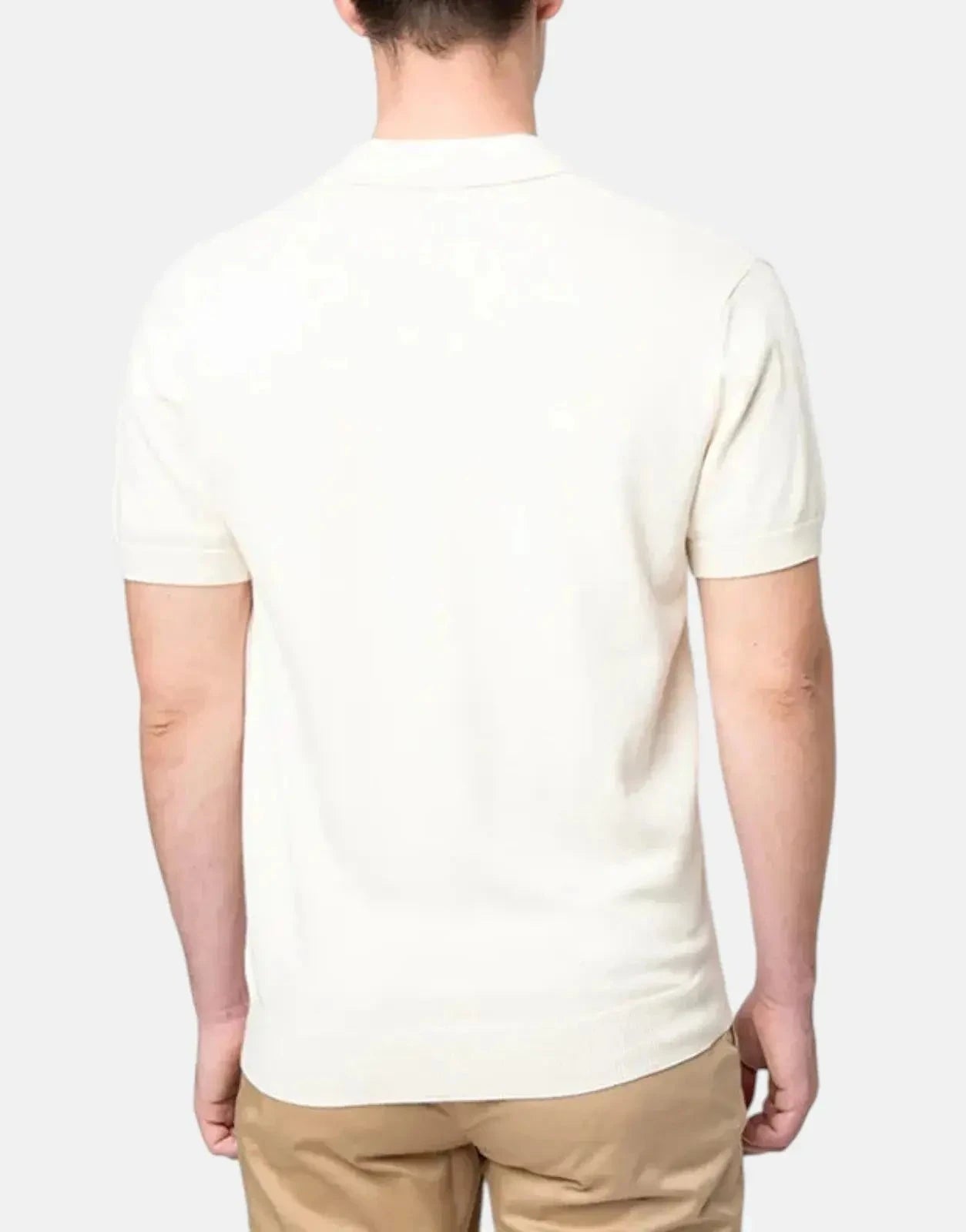 Polo Textured Knitted Off White Golfer - Subwear
