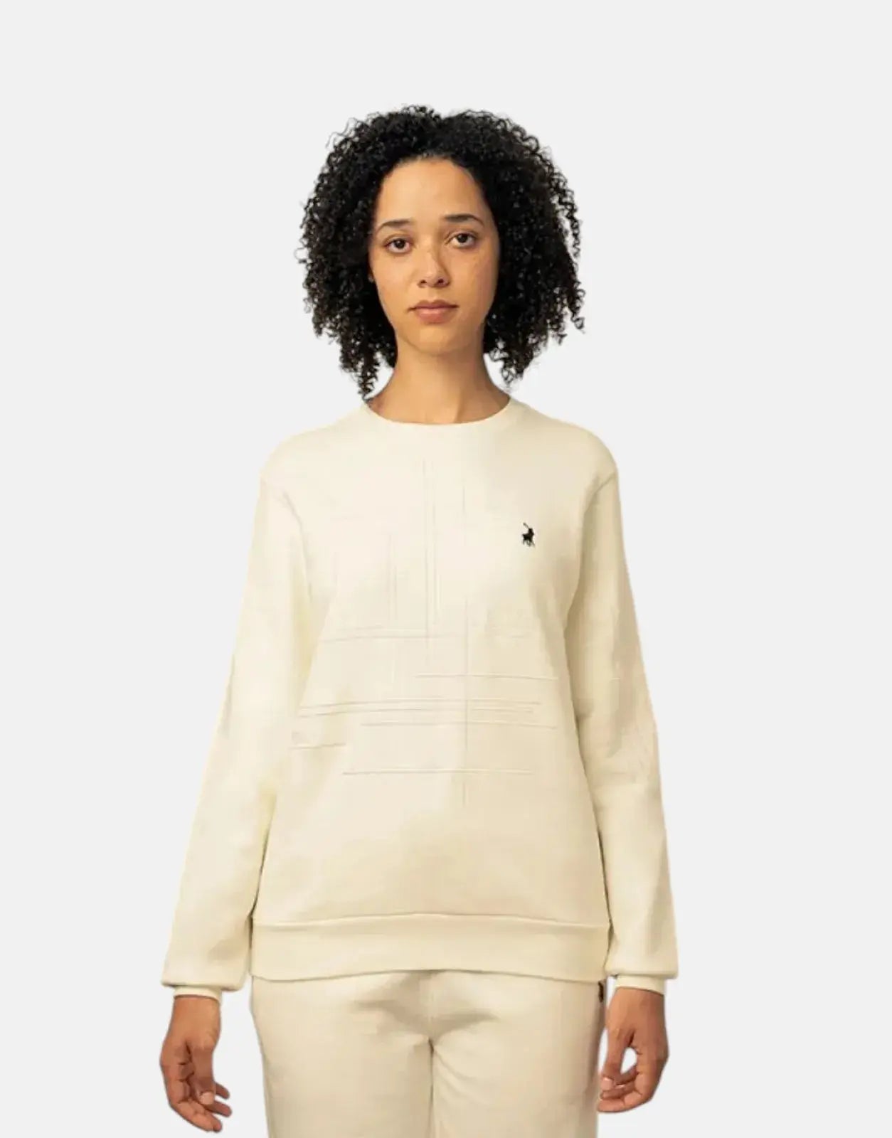 Polo Textured Off-White Sweatshirt - Subwear