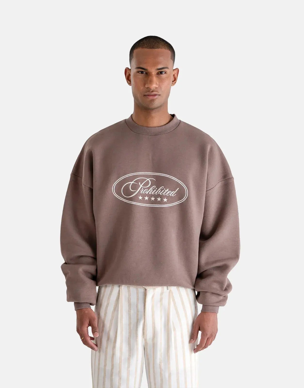 Prohibited Five Star Grey Crew Neck - Subwear