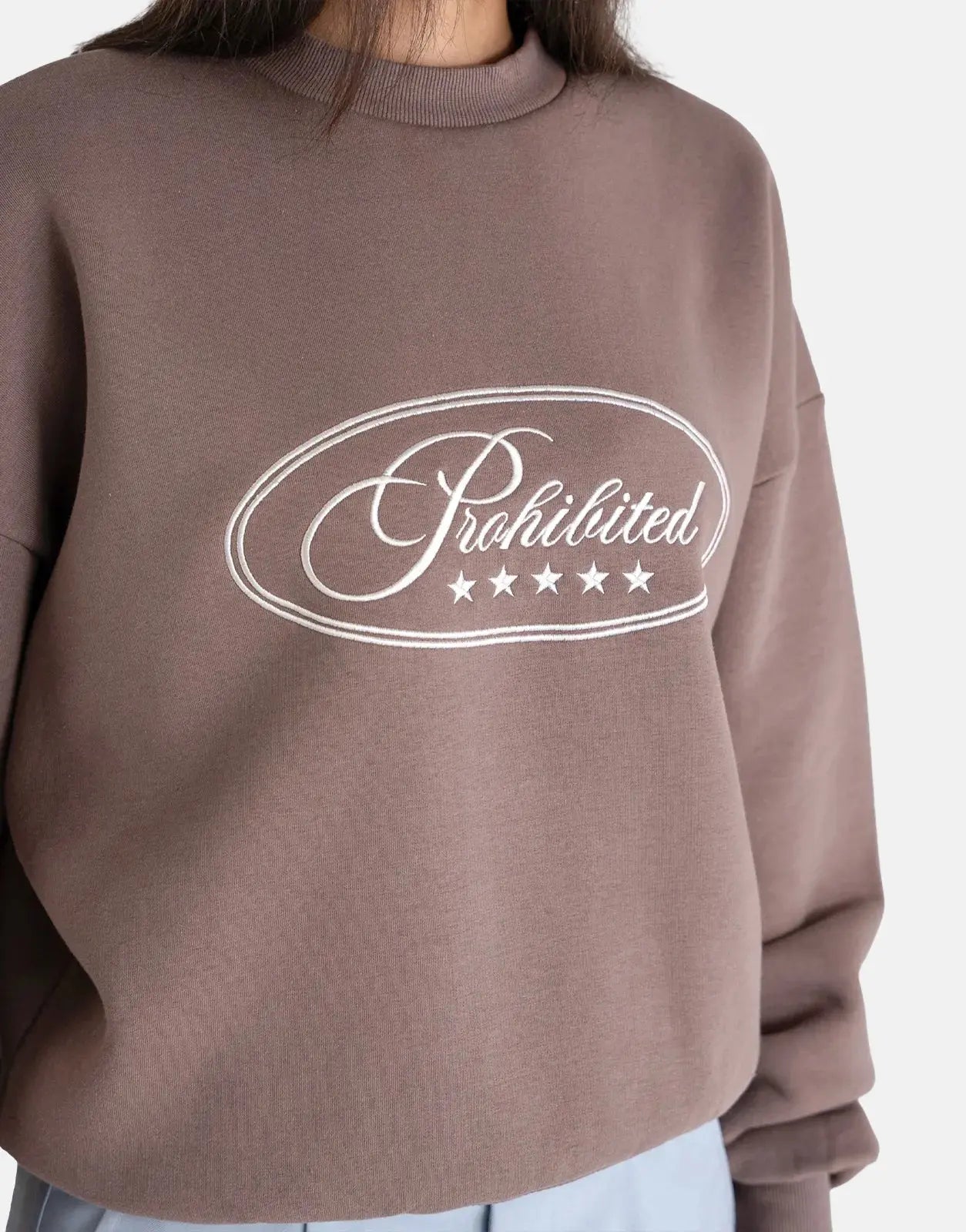 Prohibited Five Star Grey Crew Neck - Subwear
