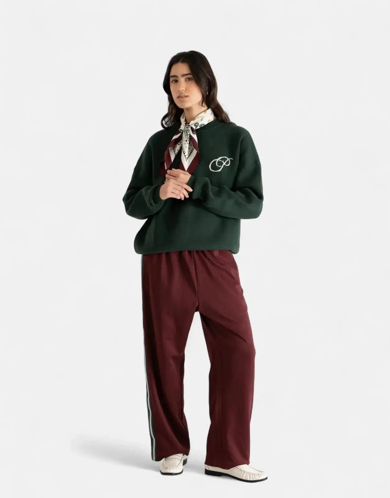 Prohibited Initial Knit Green Sweatshirt - Subwear