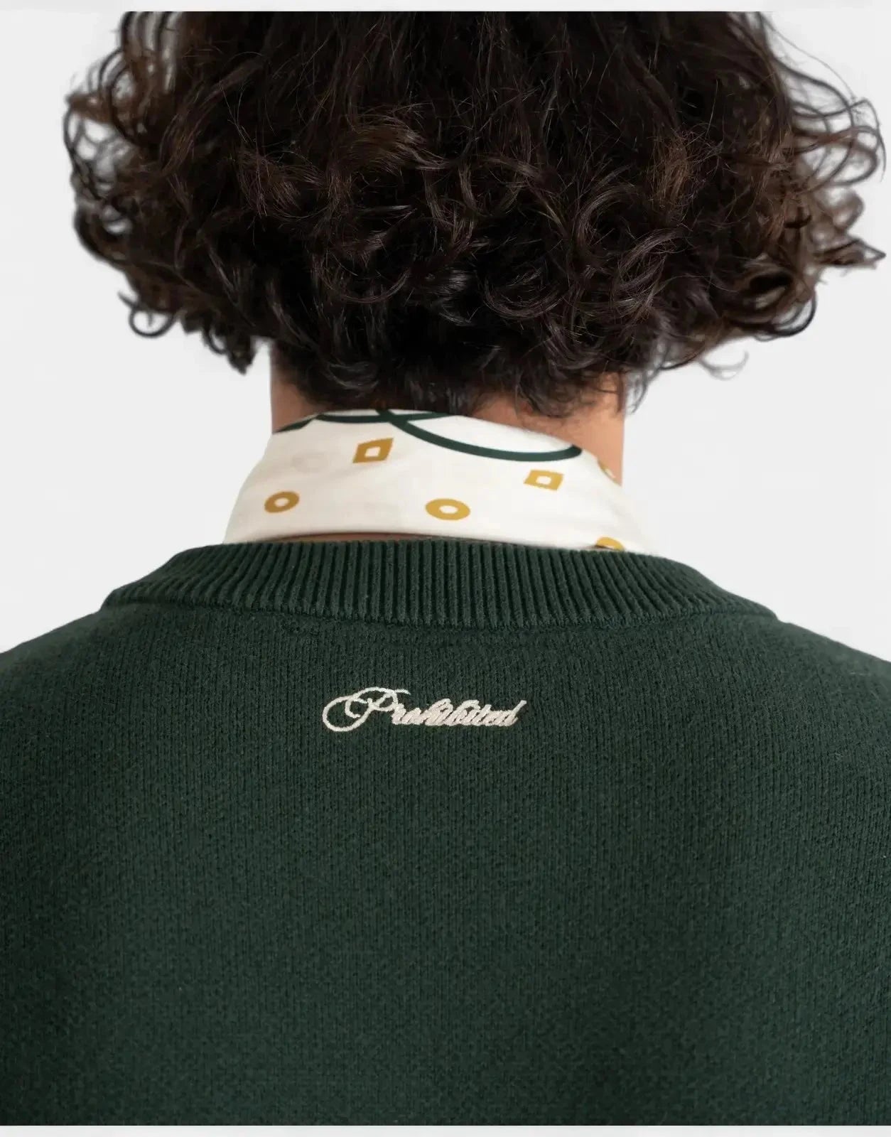 Prohibited Initial Knit Green Sweatshirt - Subwear