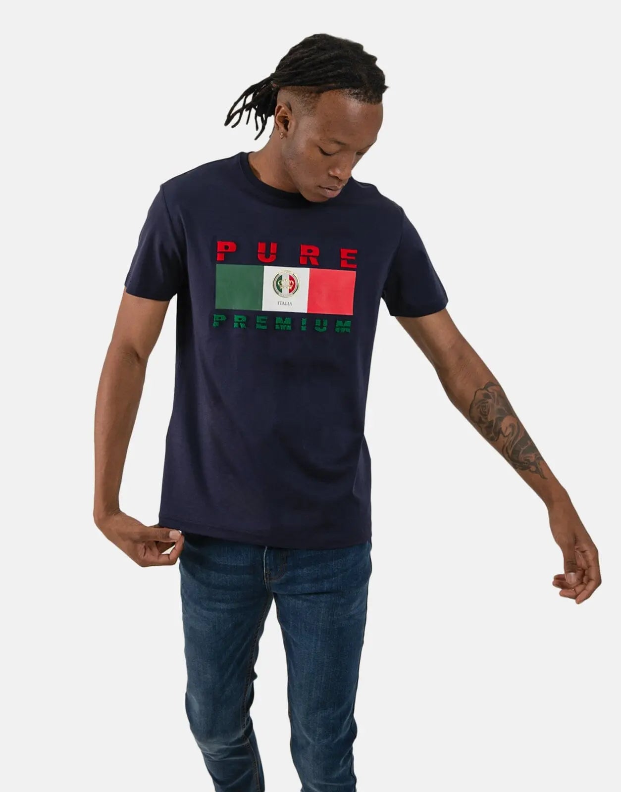Pure Premium Fabio Navy T-Shirt - Subwear