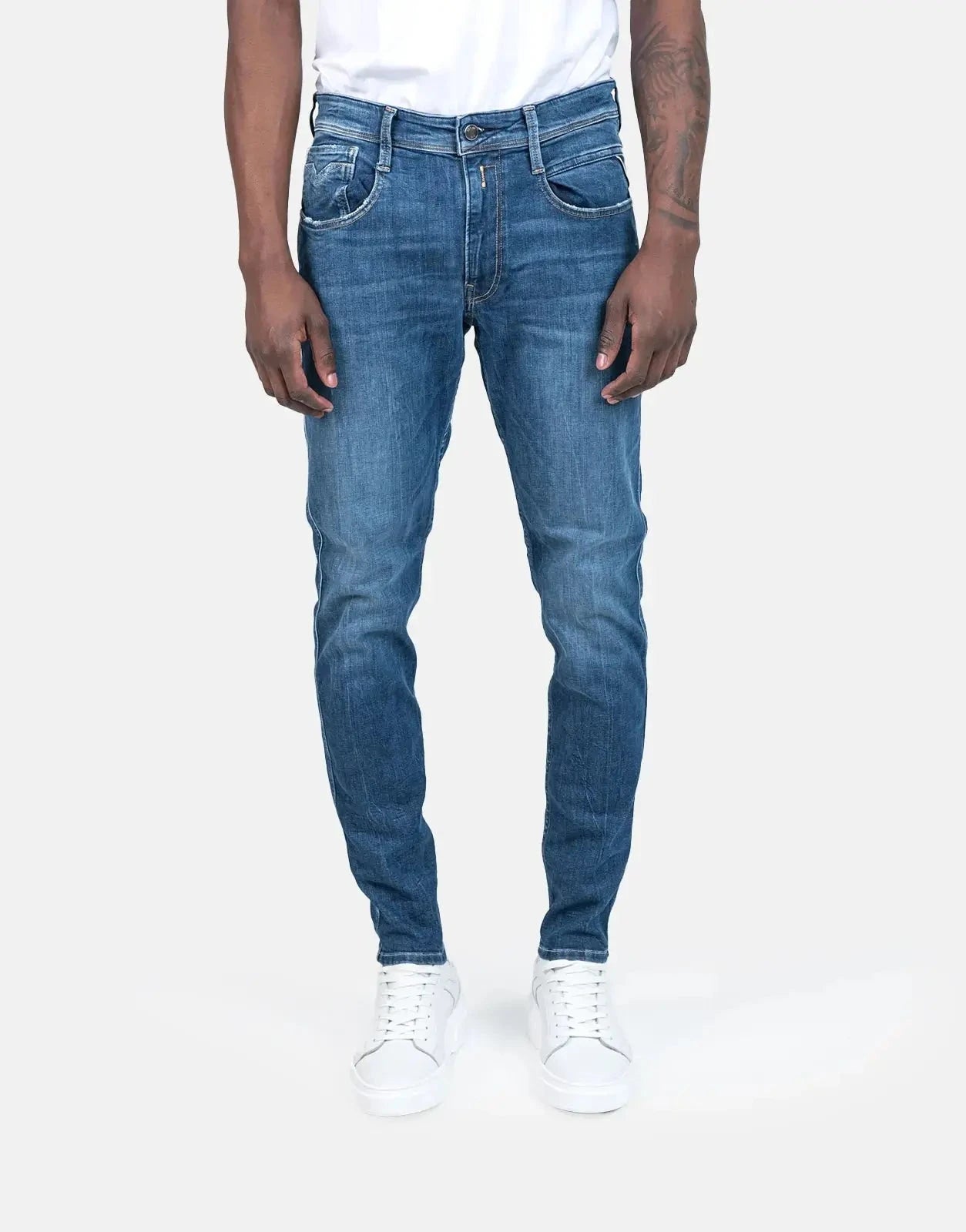 Replay 573 Eco Plus Mid Blue Jeans - Subwear