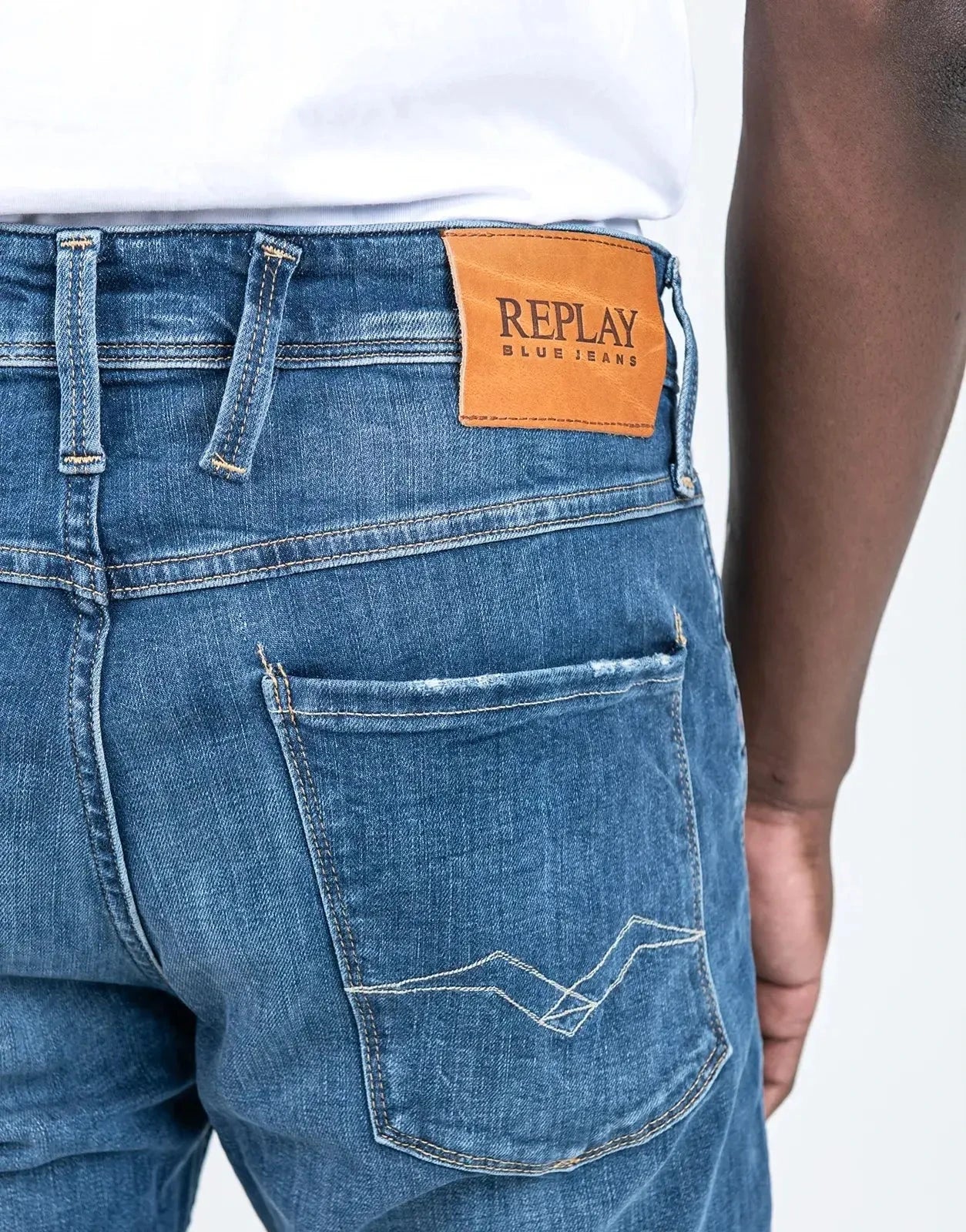 Replay 573 Eco Plus Mid Blue Jeans - Subwear