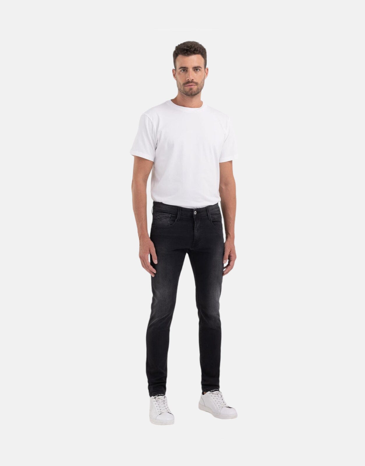 Replay Anbass Power Stretch Black Power Jeans - Subwear