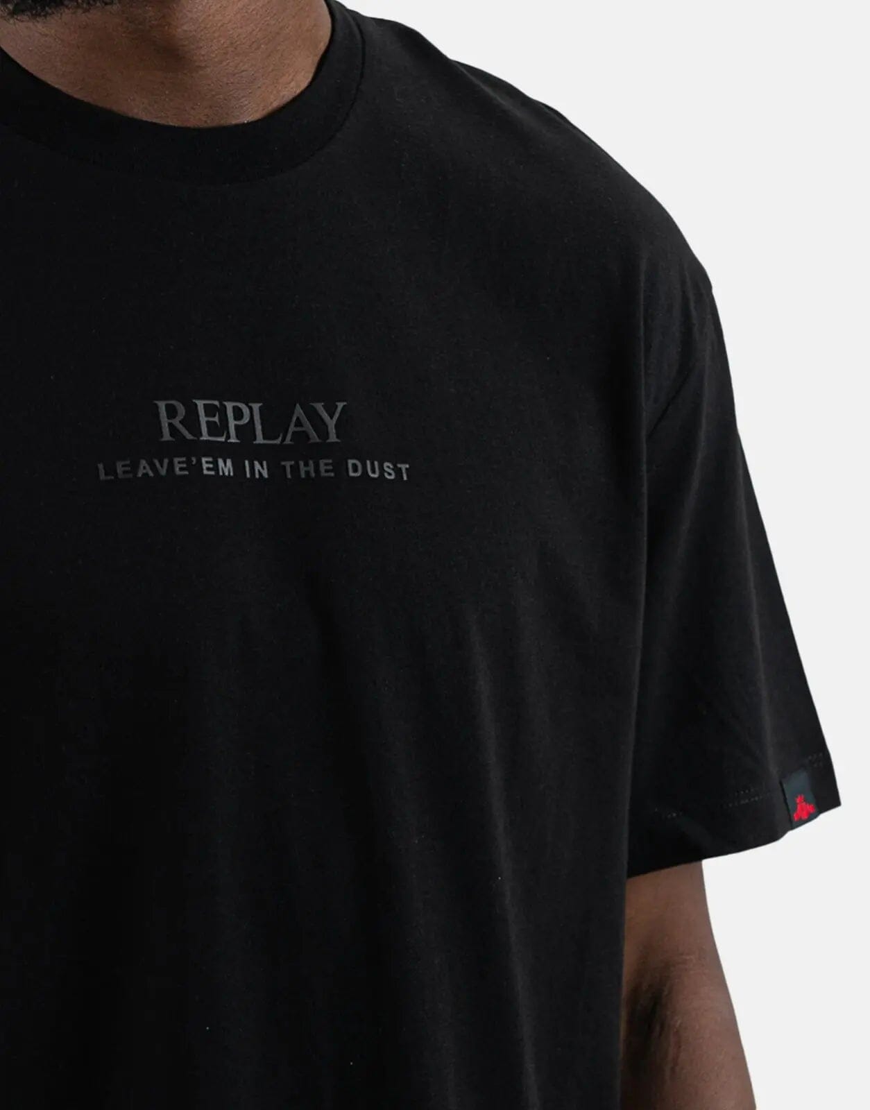 Replay Back Photo Print Black T-Shirt - Subwear