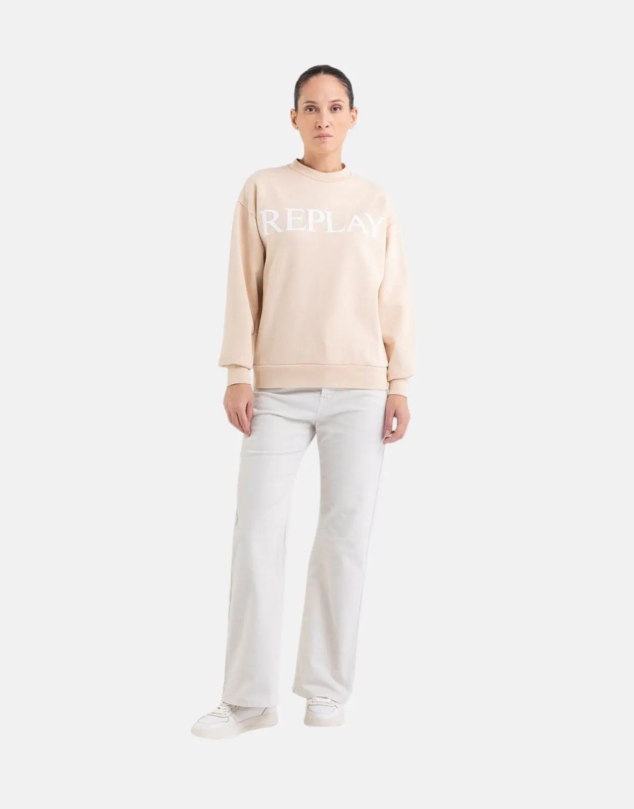 Replay Bold Logo Print Sweatshirt Skin - Subwear