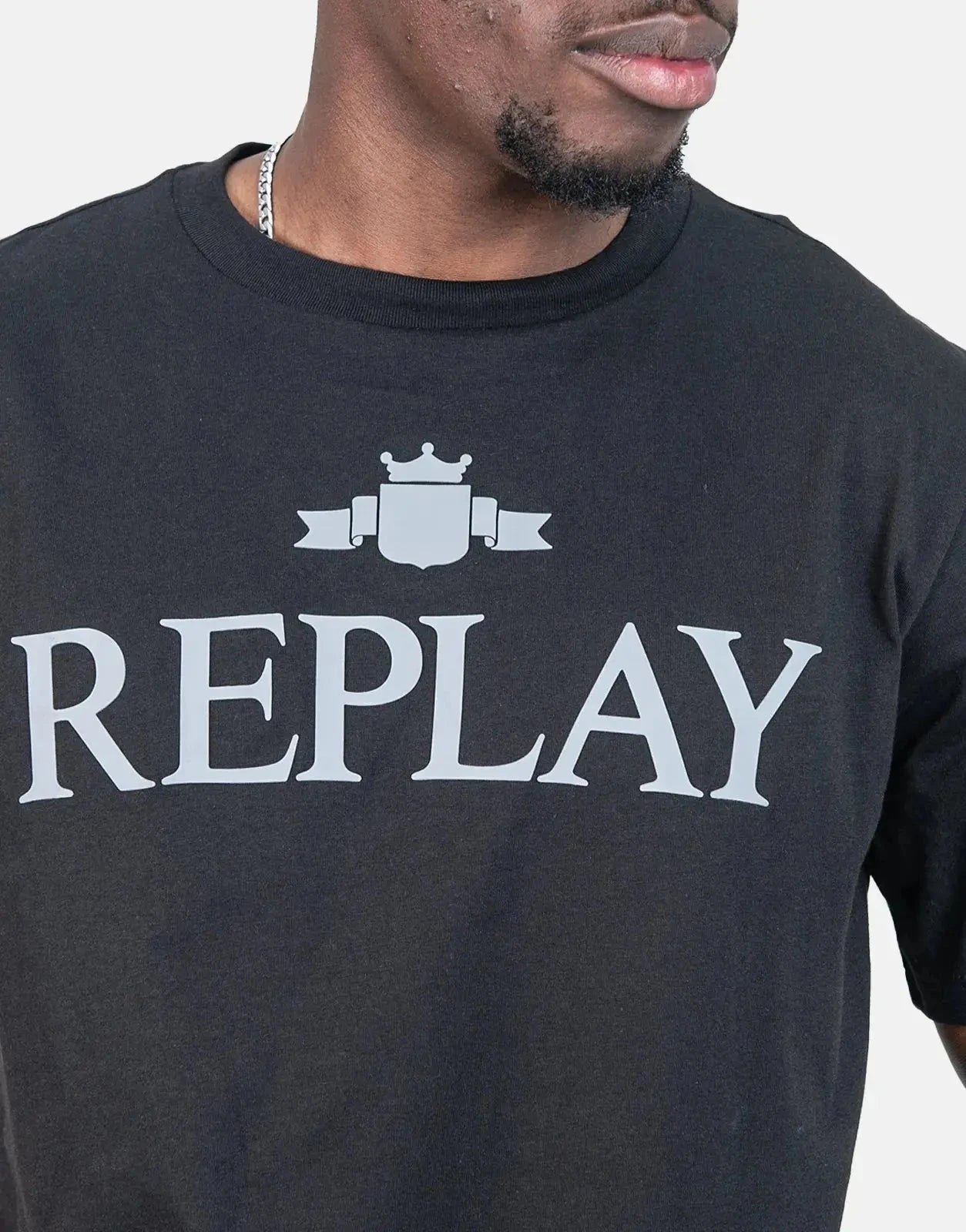 Replay Classic Large Font T-Shirt Black - Subwear