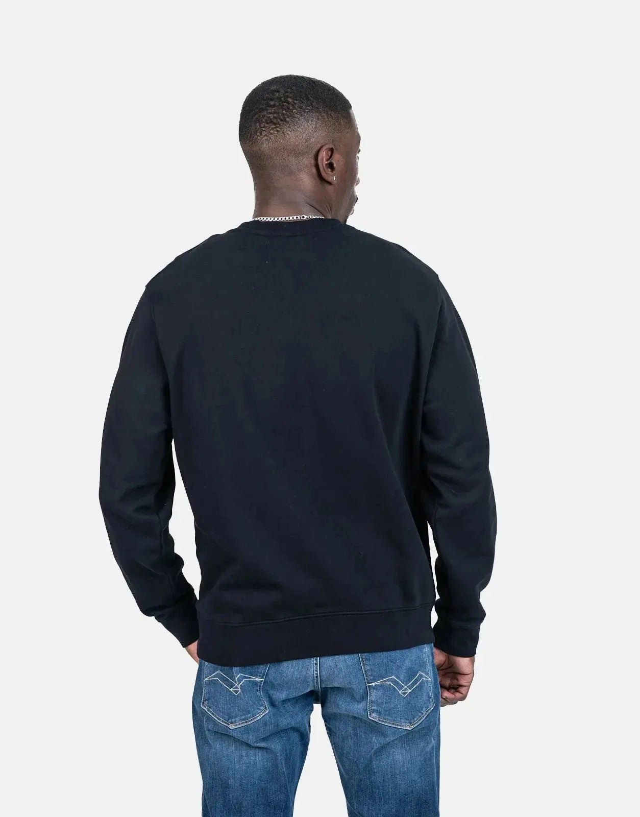 Replay Classic Logo Sweatshirt Black - Subwear