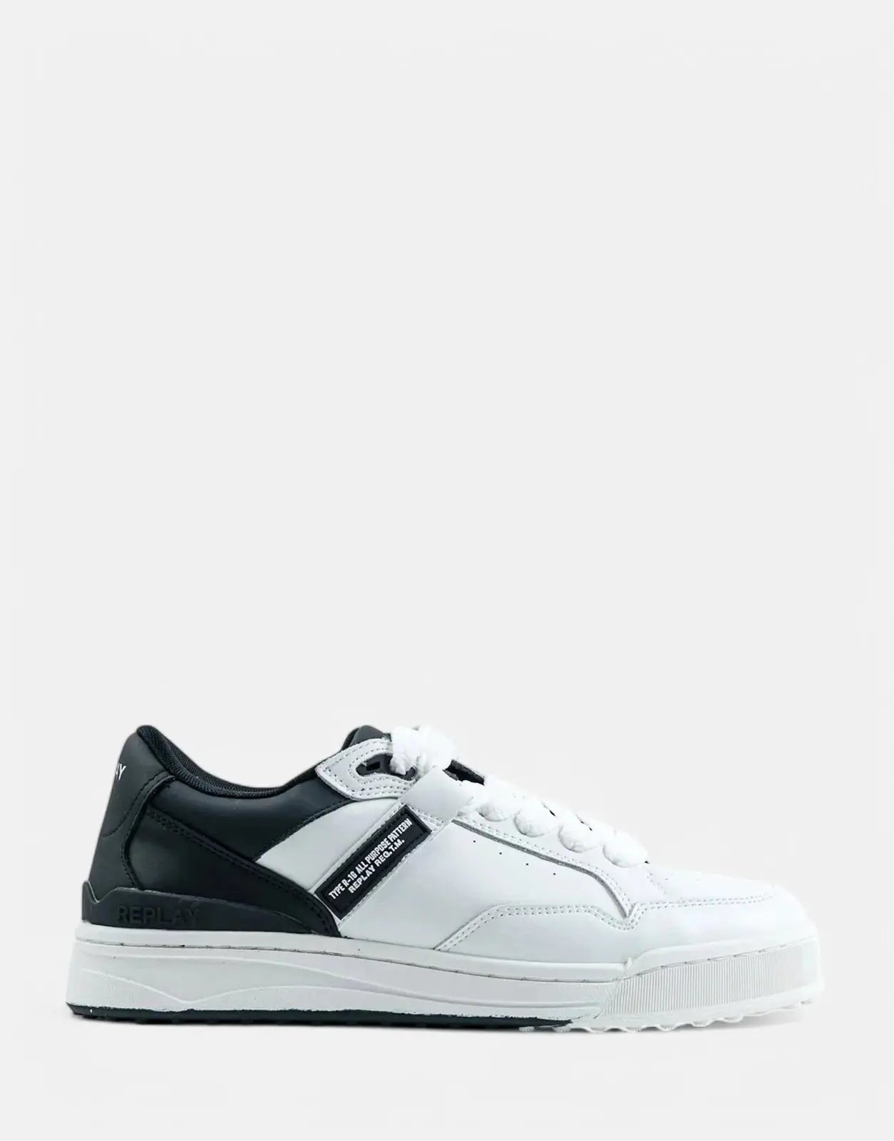 Replay Cross Type L White/Black Sneakers - Subwear