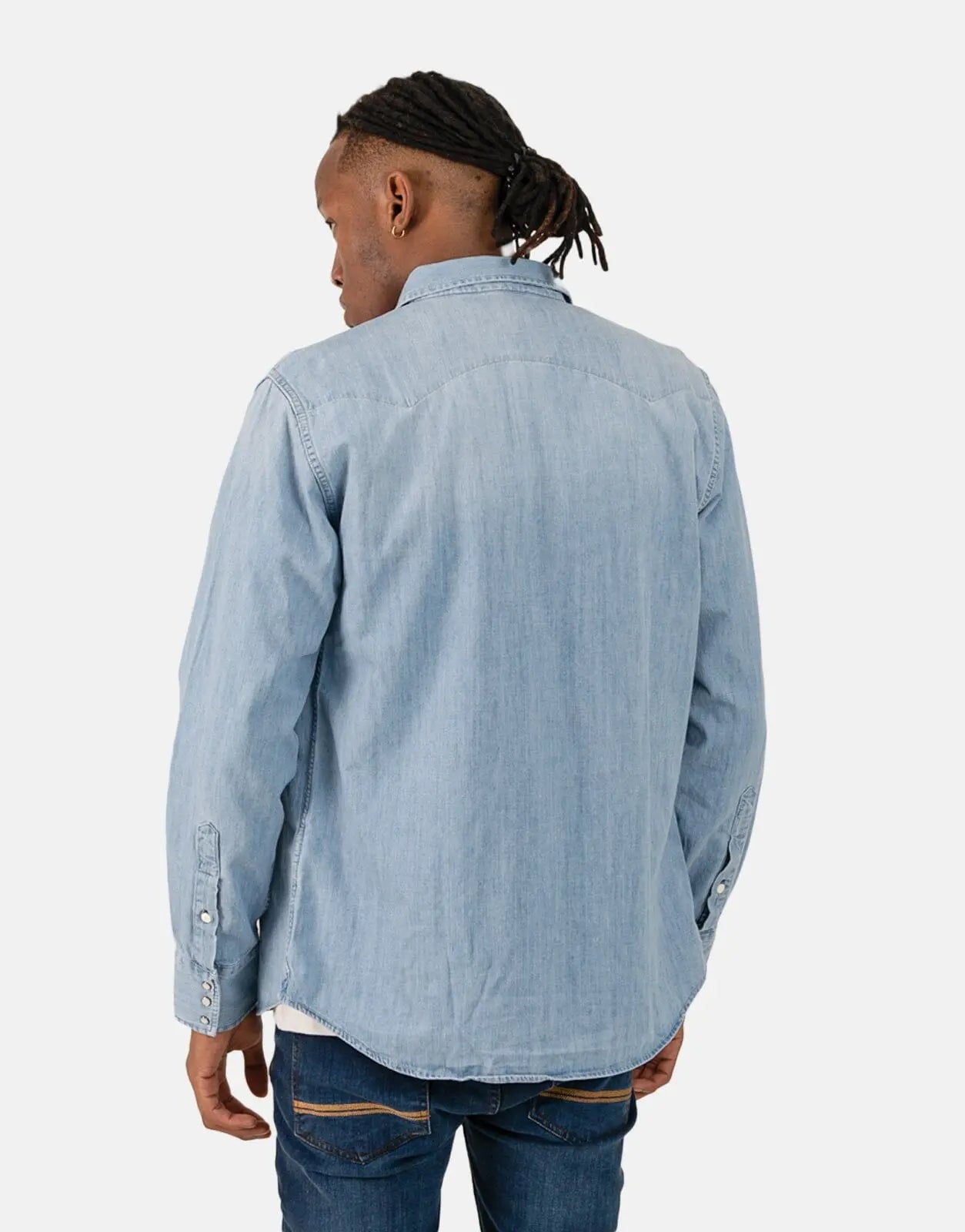 Replay Denim Mid Wash Blue Shirt - Subwear