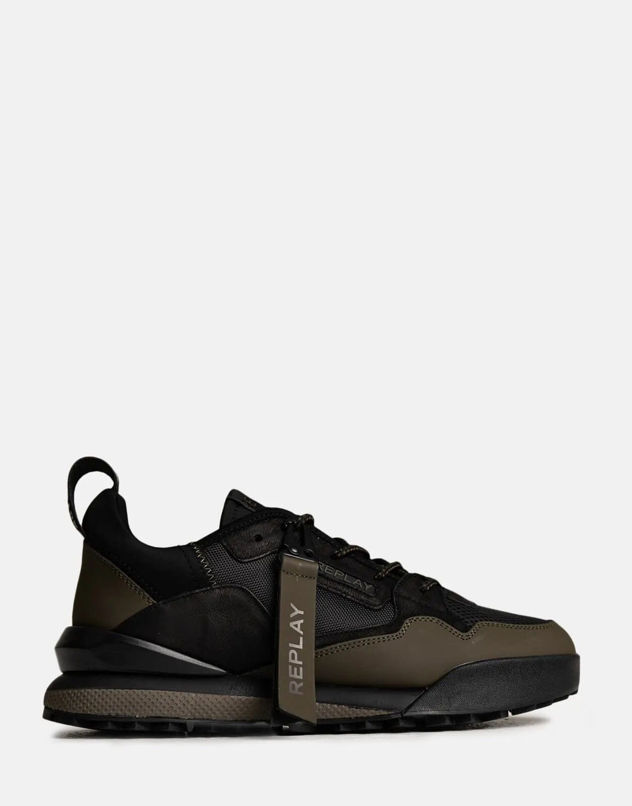 Replay Field 2 Rider Black/Mil Green Sneakers - Subwear