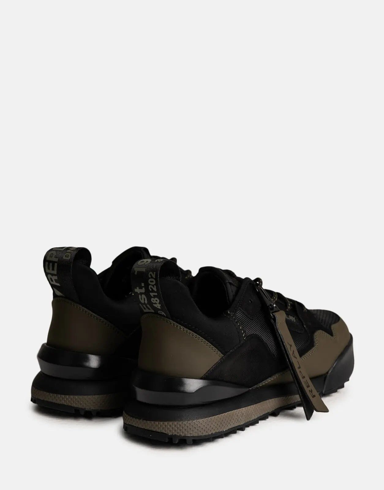 Replay Field 2 Rider Black/Mil Green Sneakers - Subwear