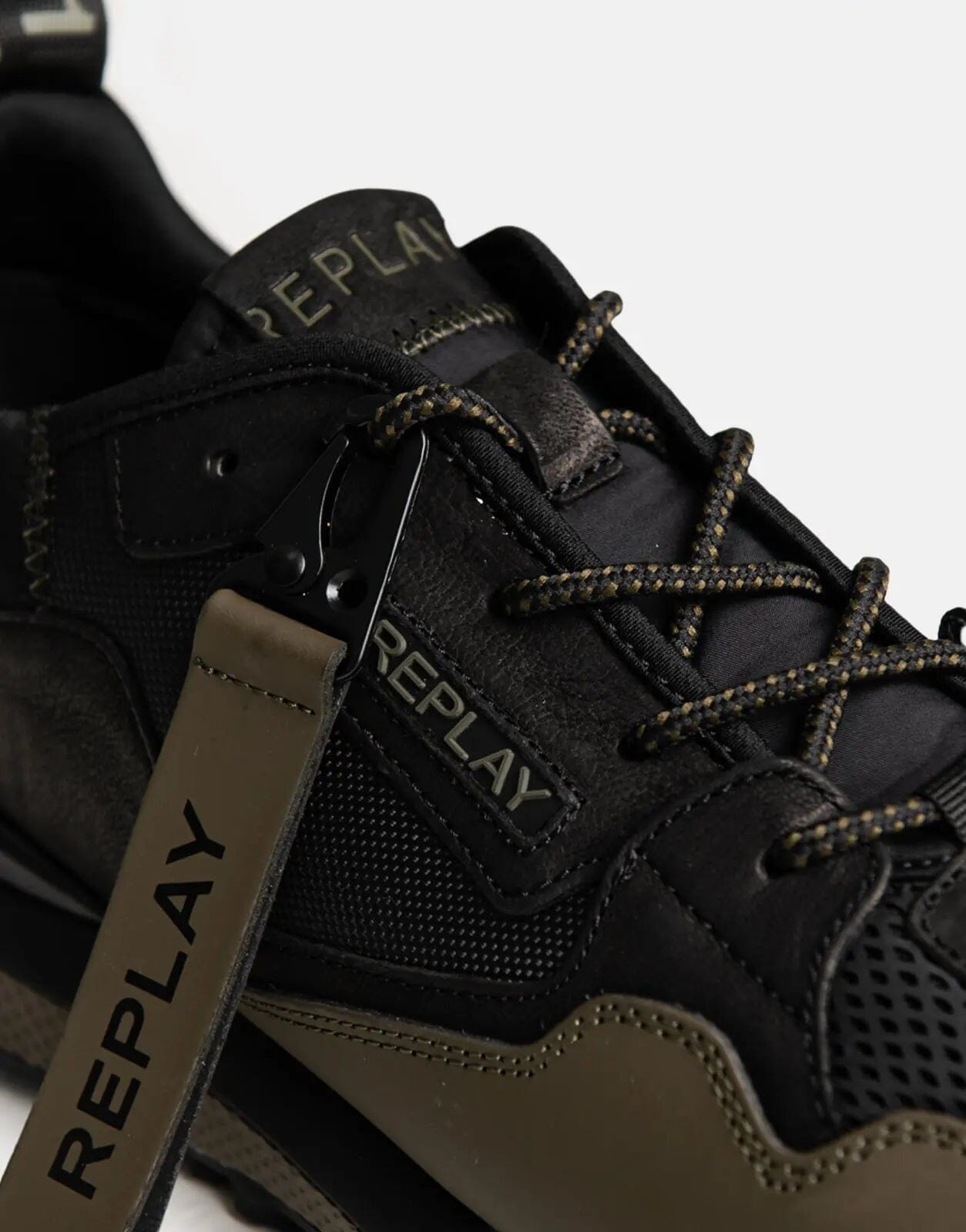 Replay Field 2 Rider Black/Mil Green Sneakers - Subwear