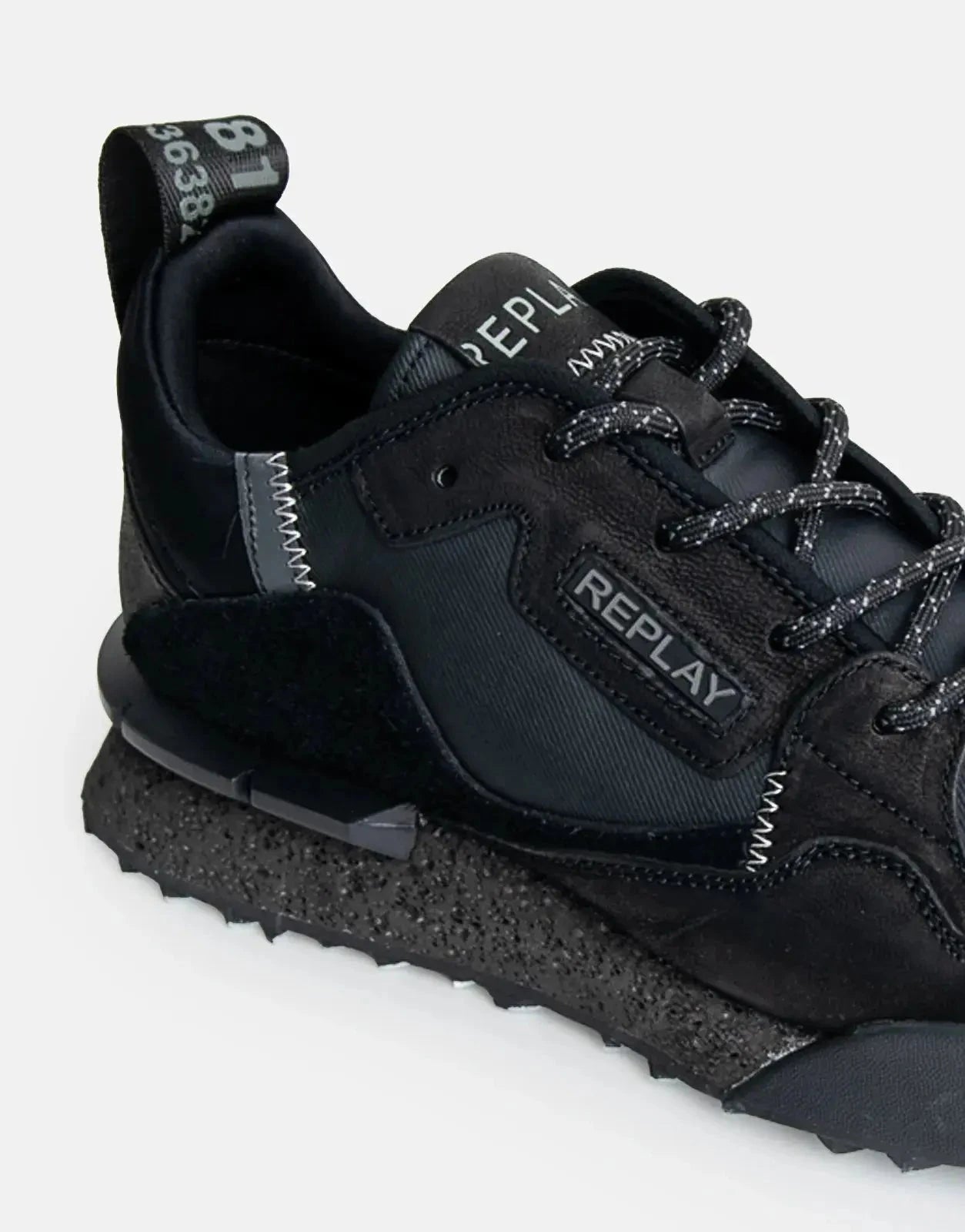 Replay Field Melt Black Sneakers - Subwear