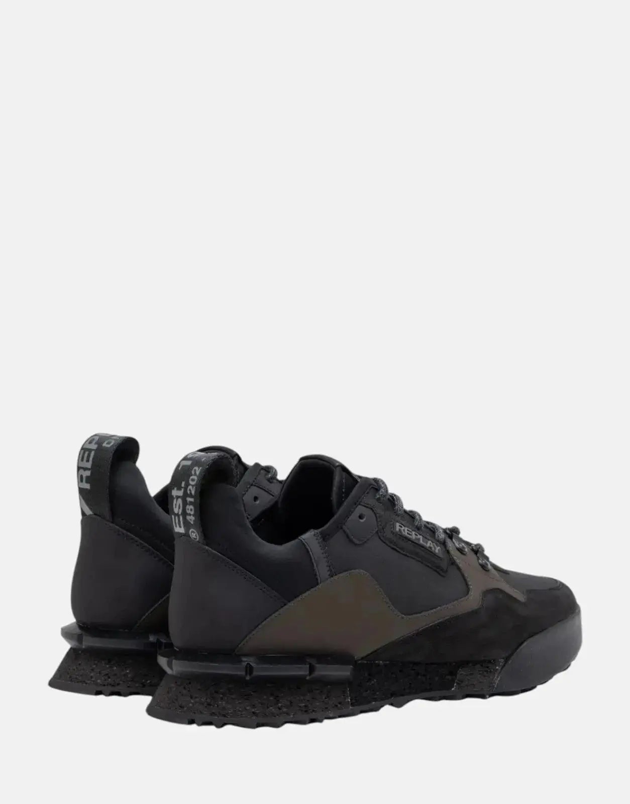 Replay Field Speed Raw Sneaker Black/Dk Grey - Subwear