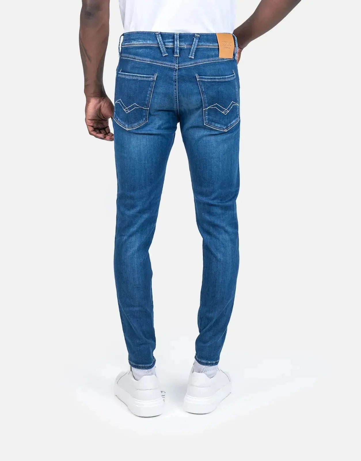 Replay Hyperflex Eco Plus Mid Blue Jeans - Subwear