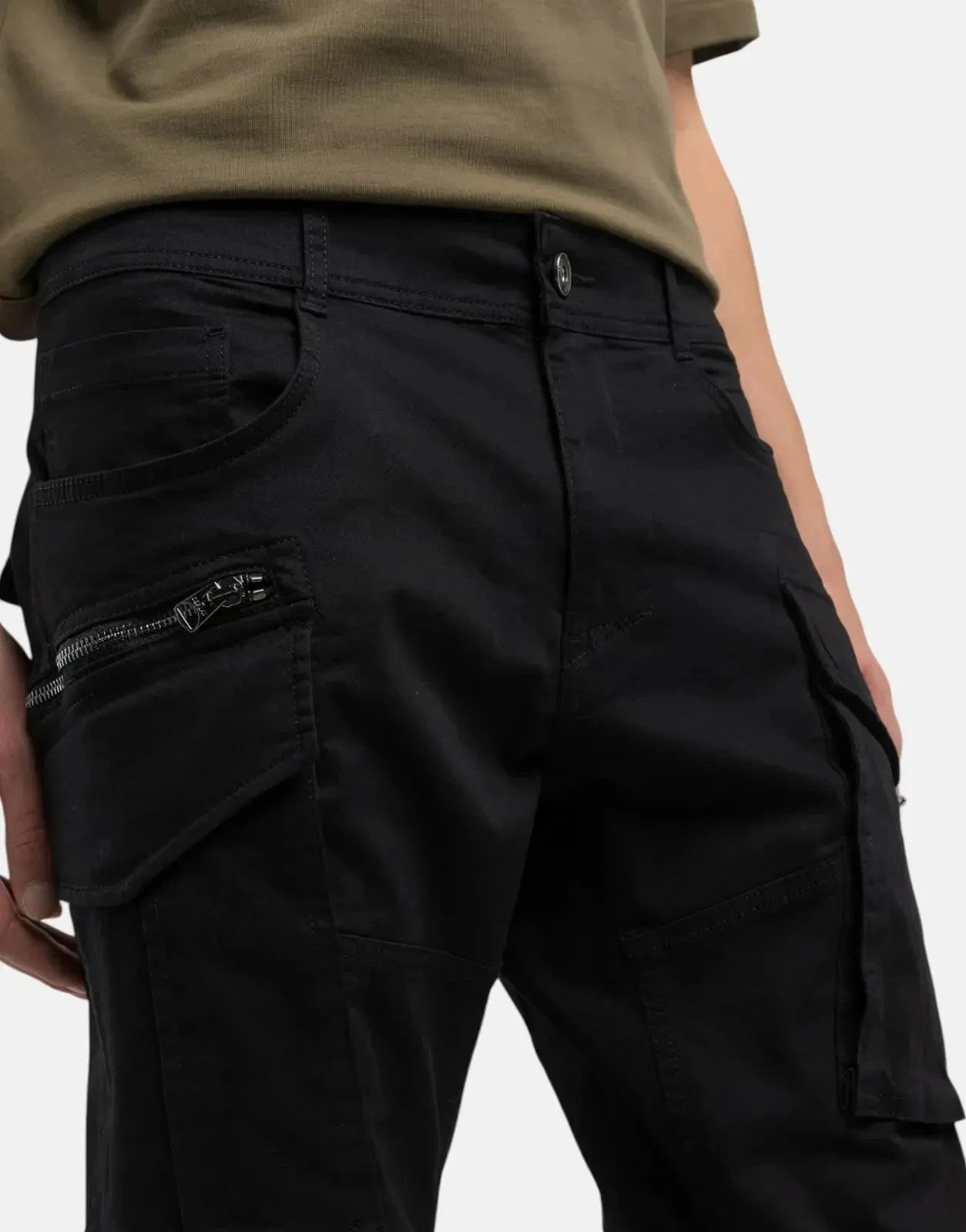 Replay Joe Cargo Black Trouser - Subwear