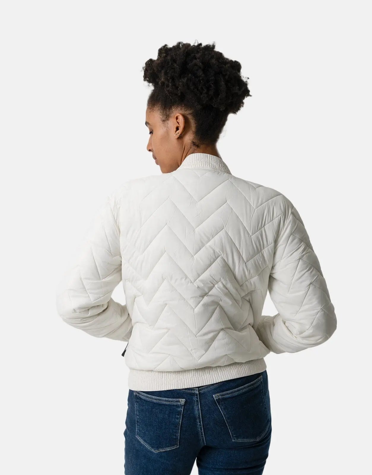 Replay Light Weight Tuks Jacket Butter White - Subwear