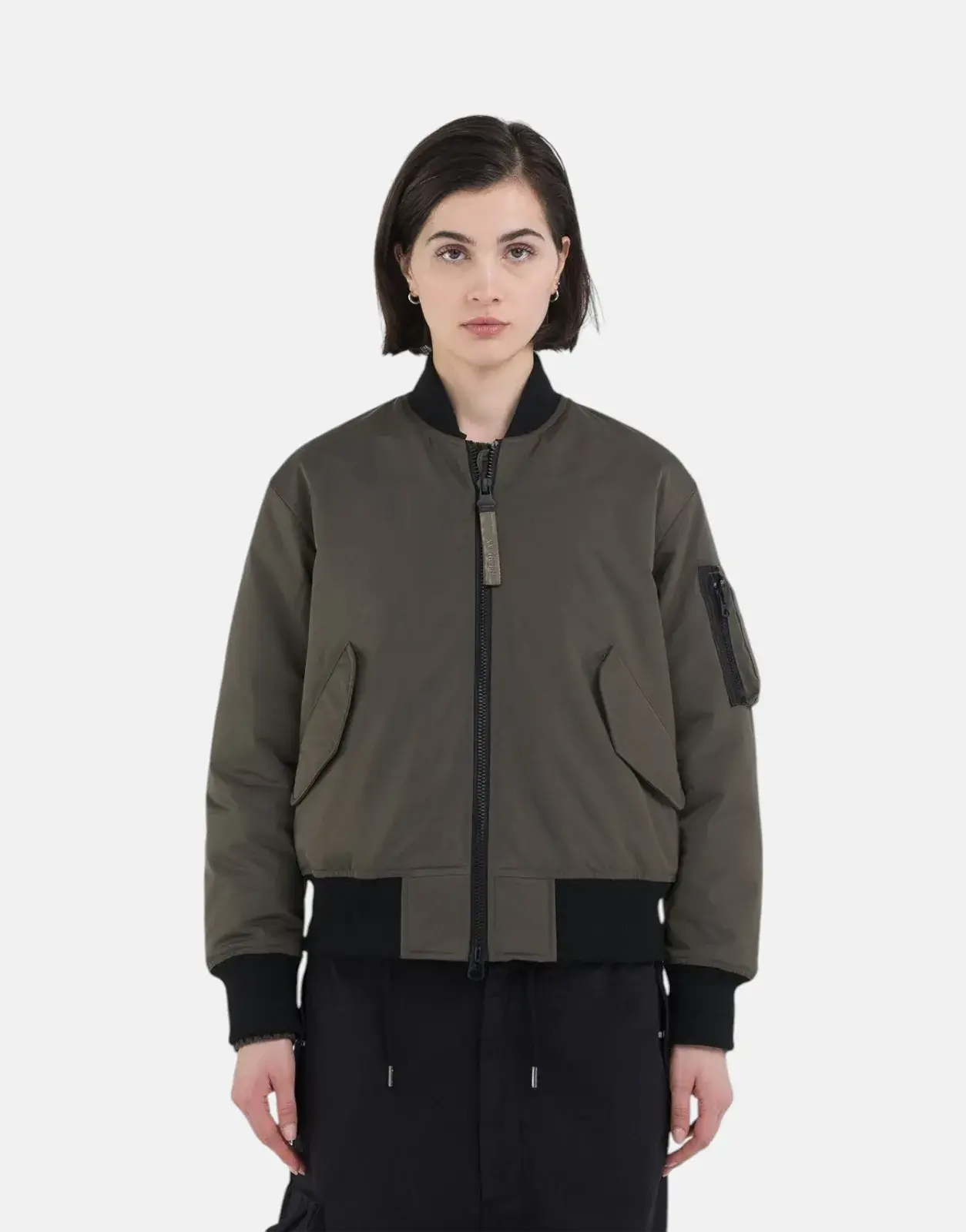 Replay Mud Green Bomber Jacket - Subwear