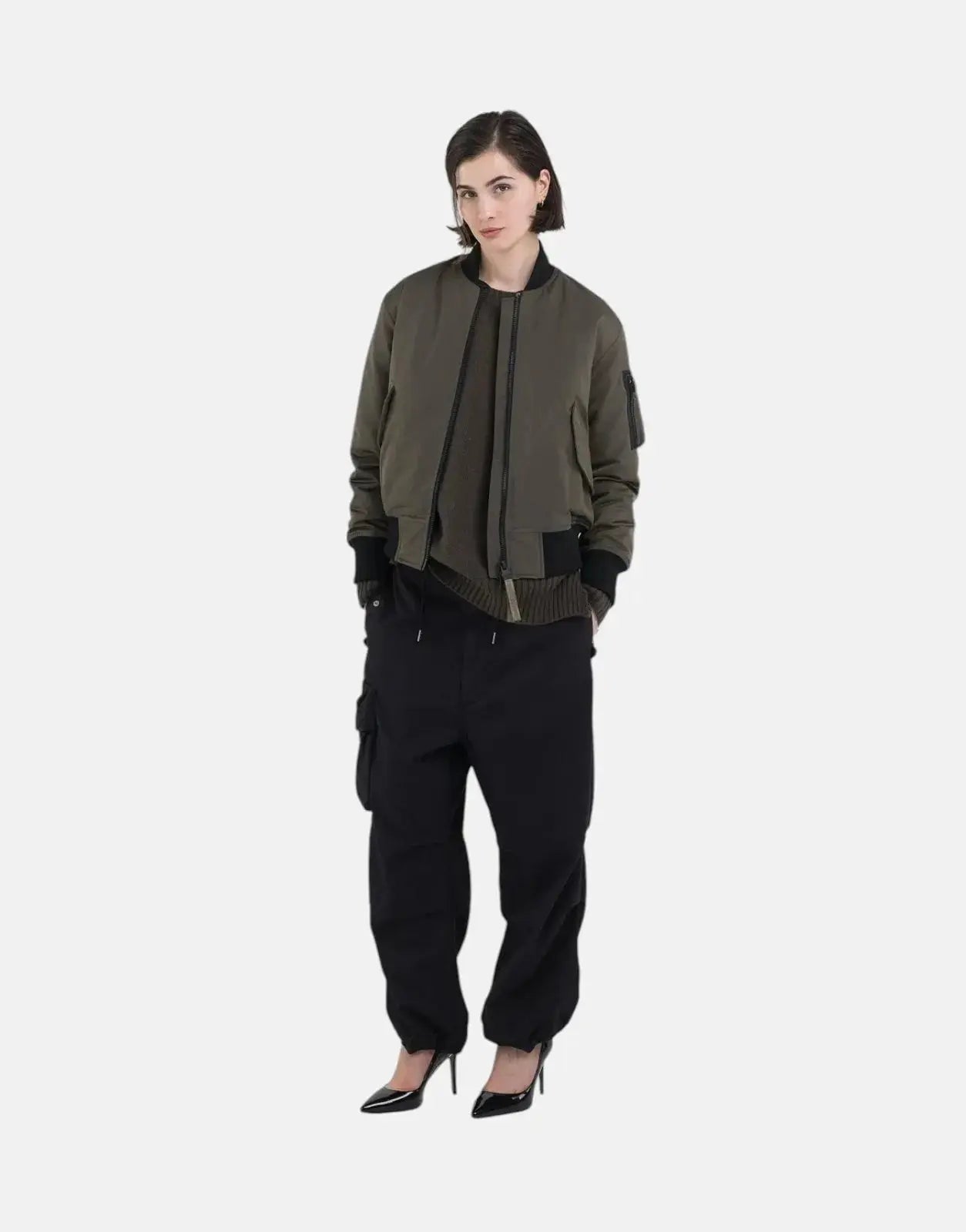 Replay Mud Green Bomber Jacket - Subwear