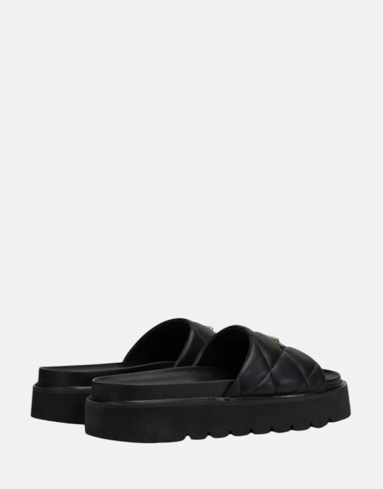 Replay Muddy Quilt Black Slides - Subwear