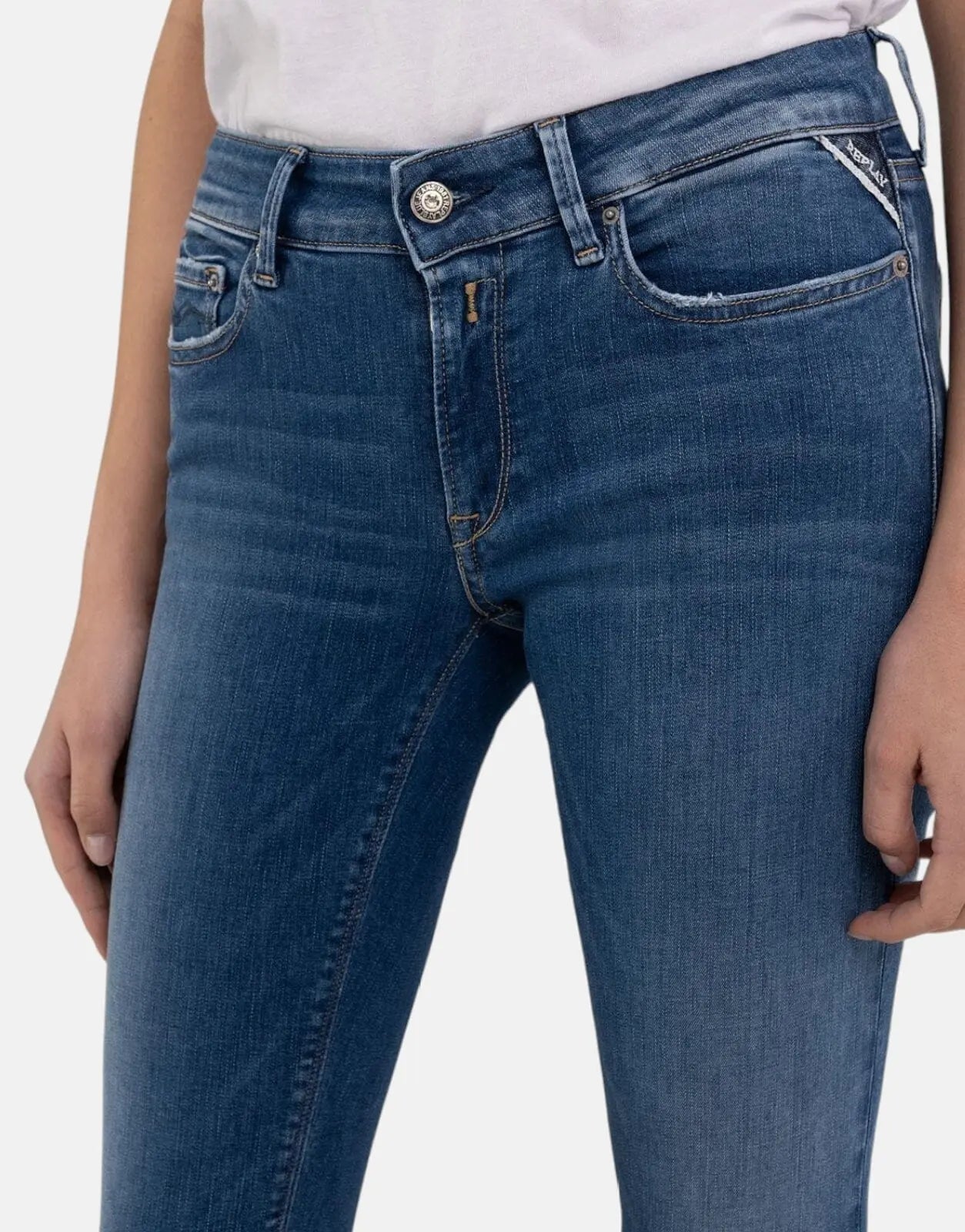 Replay New Luz Blue Skinny Jeans - Subwear