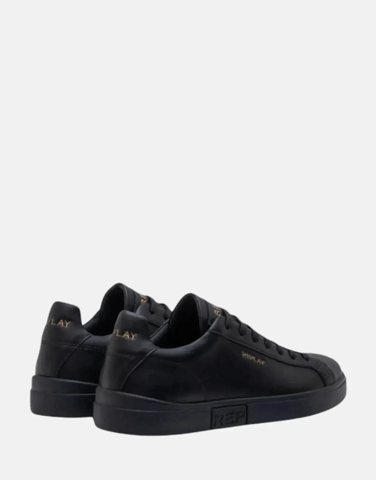 Replay Polys Gold Black Sneakers - Subwear