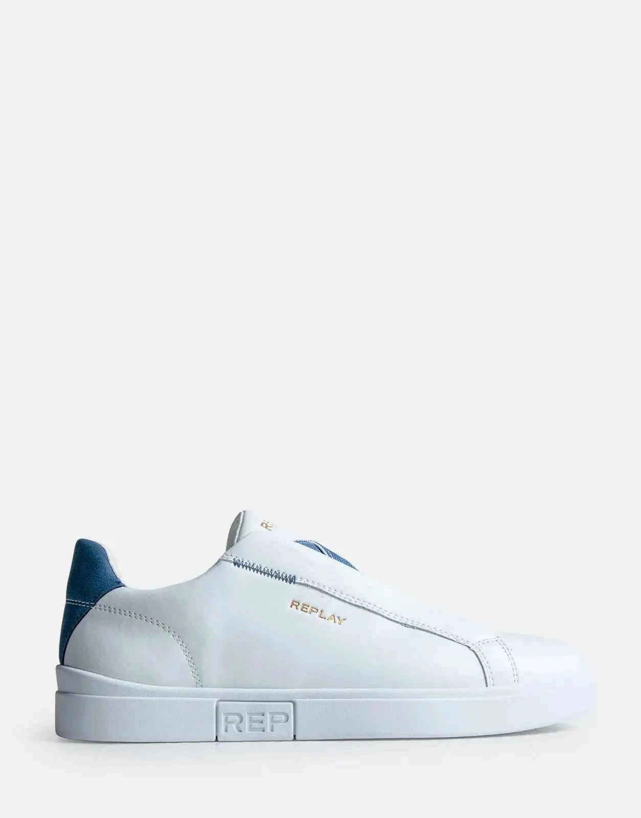 Replay Polys M Cross White Blue Sneakers - Subwear